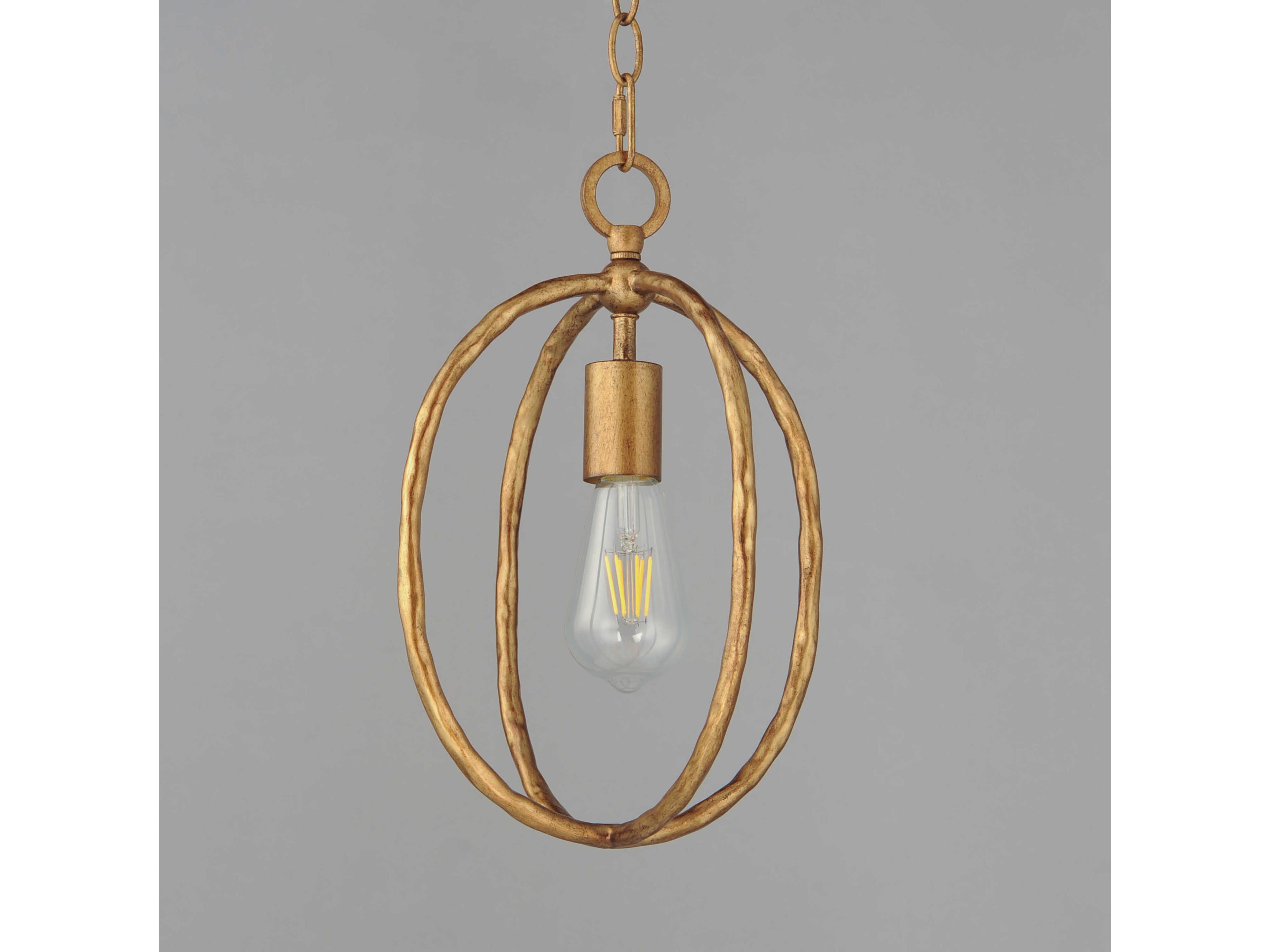 Maxim Lighting Martel 1-Light Etruscan Gold Mini Pendant