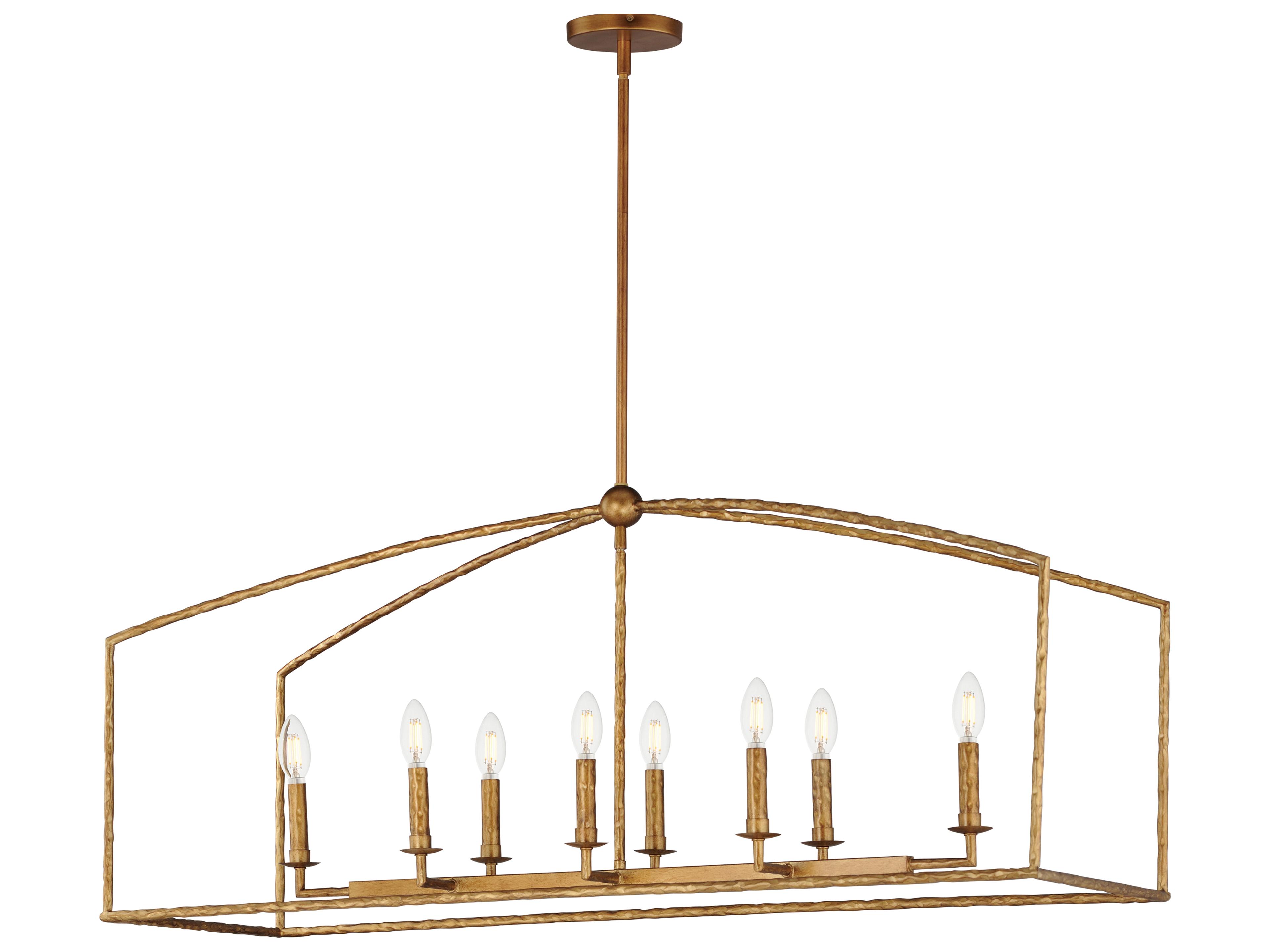 Martel 8-Light Etruscan Gold Island Pendant