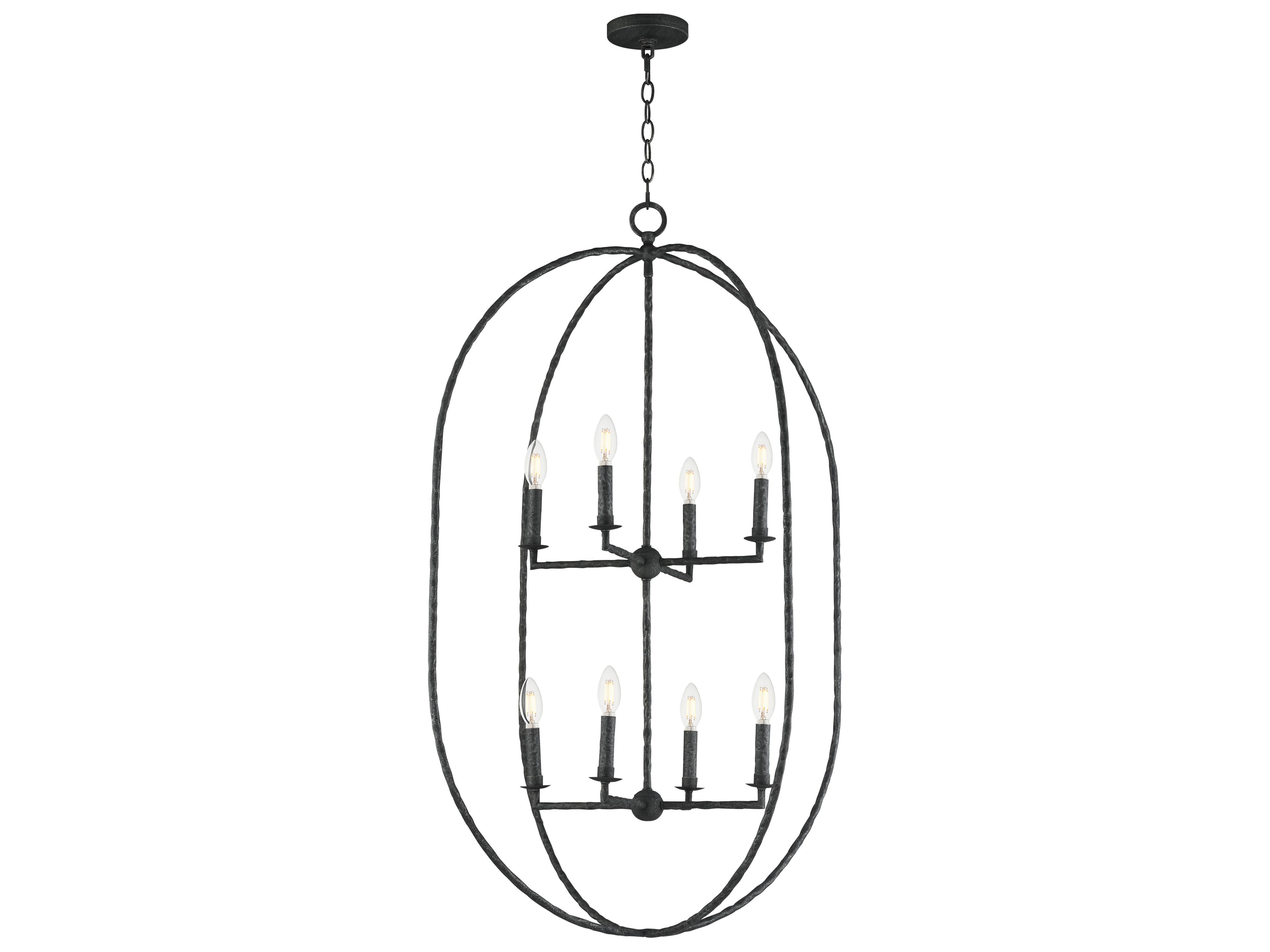 Martel 8-Light Blacksmith Tiered Pendant
