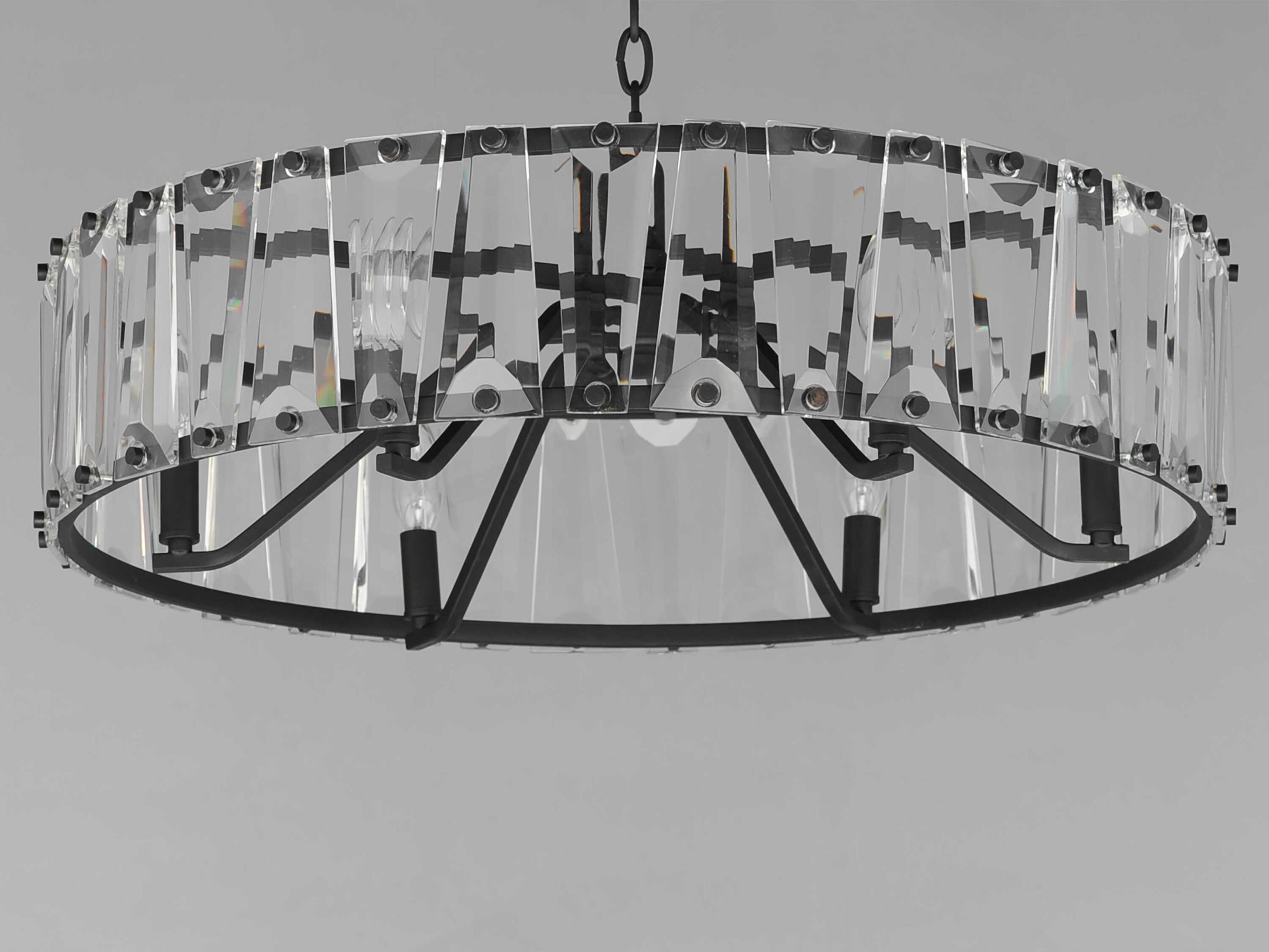 Maxim Lighting Odeon 6-Light Black Candelabra Chandelier