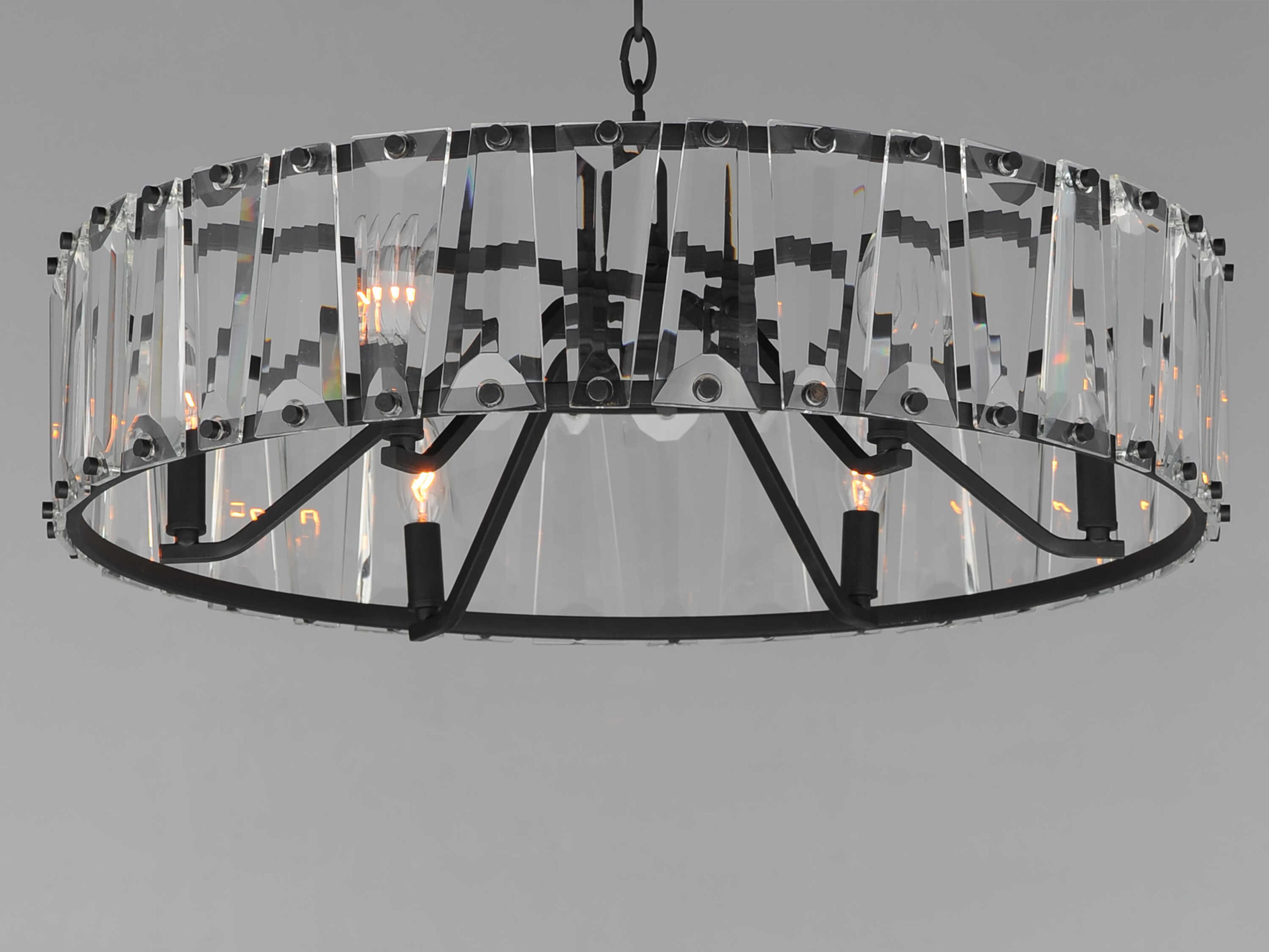 Maxim Lighting Odeon 6-Light Black Candelabra Chandelier