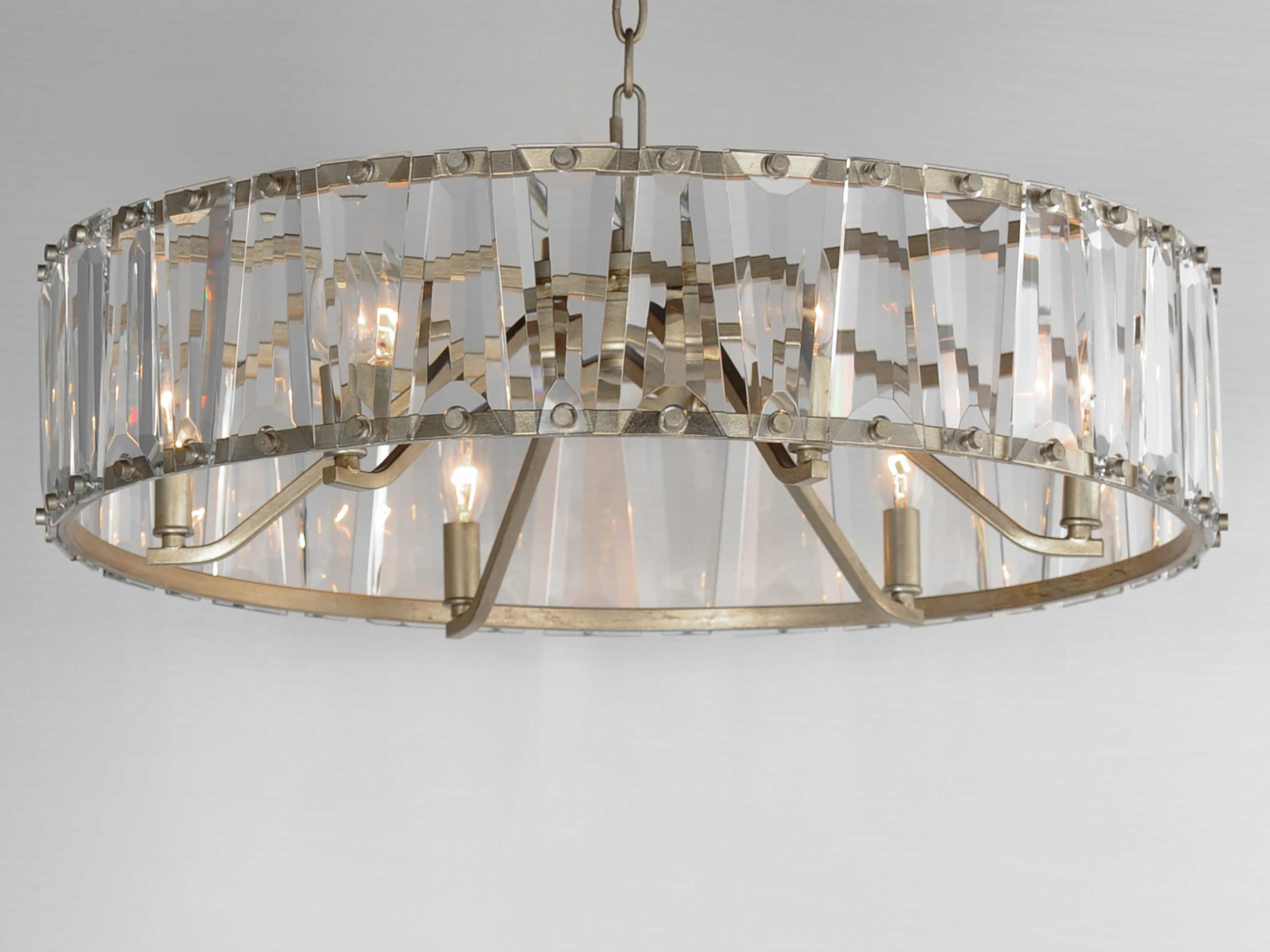 Maxim Lighting Odeon 6-Light Golden Silver Candelabra Chandelier