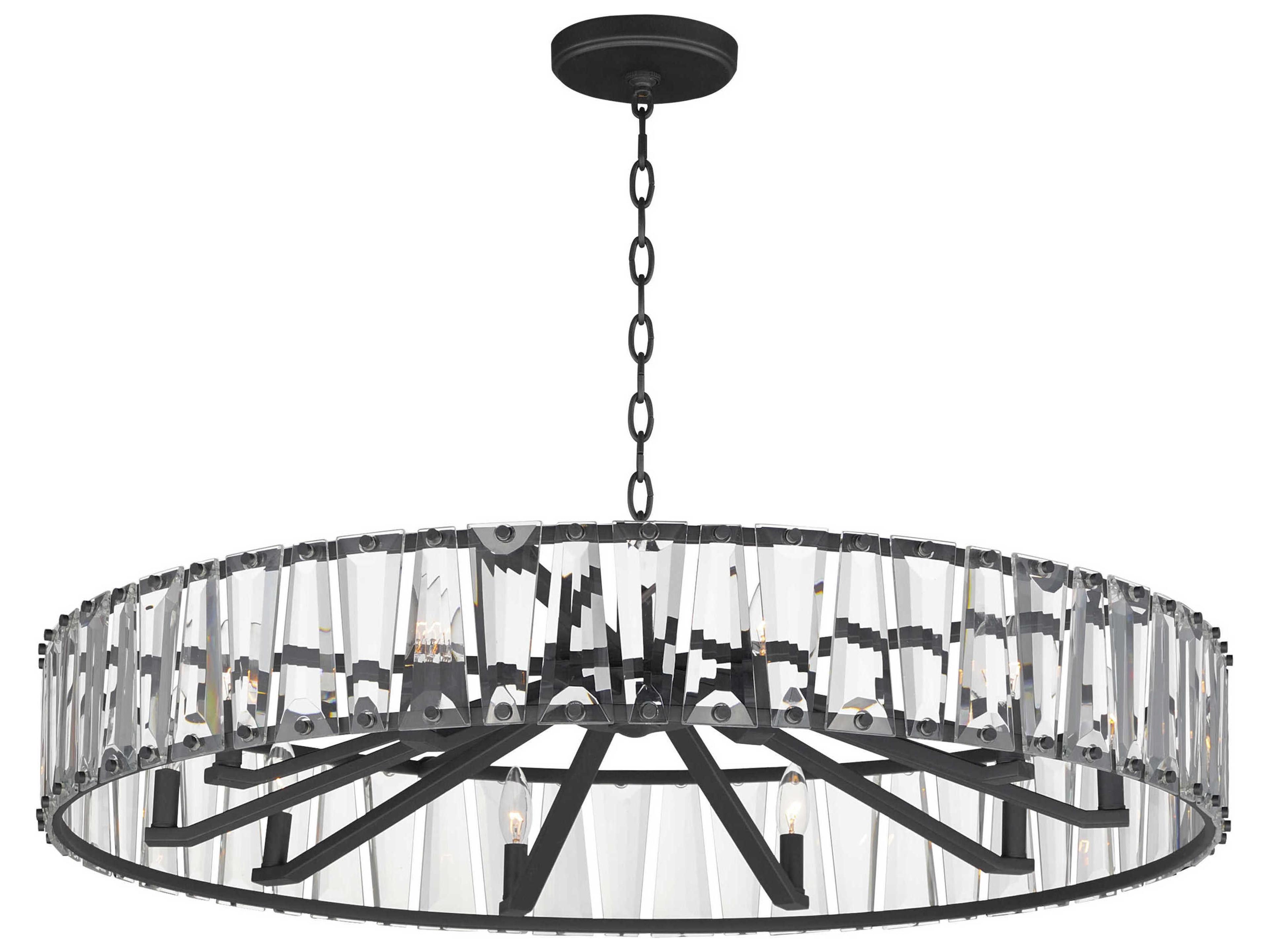 Odeon 10-Light Black Candelabra Chandelier