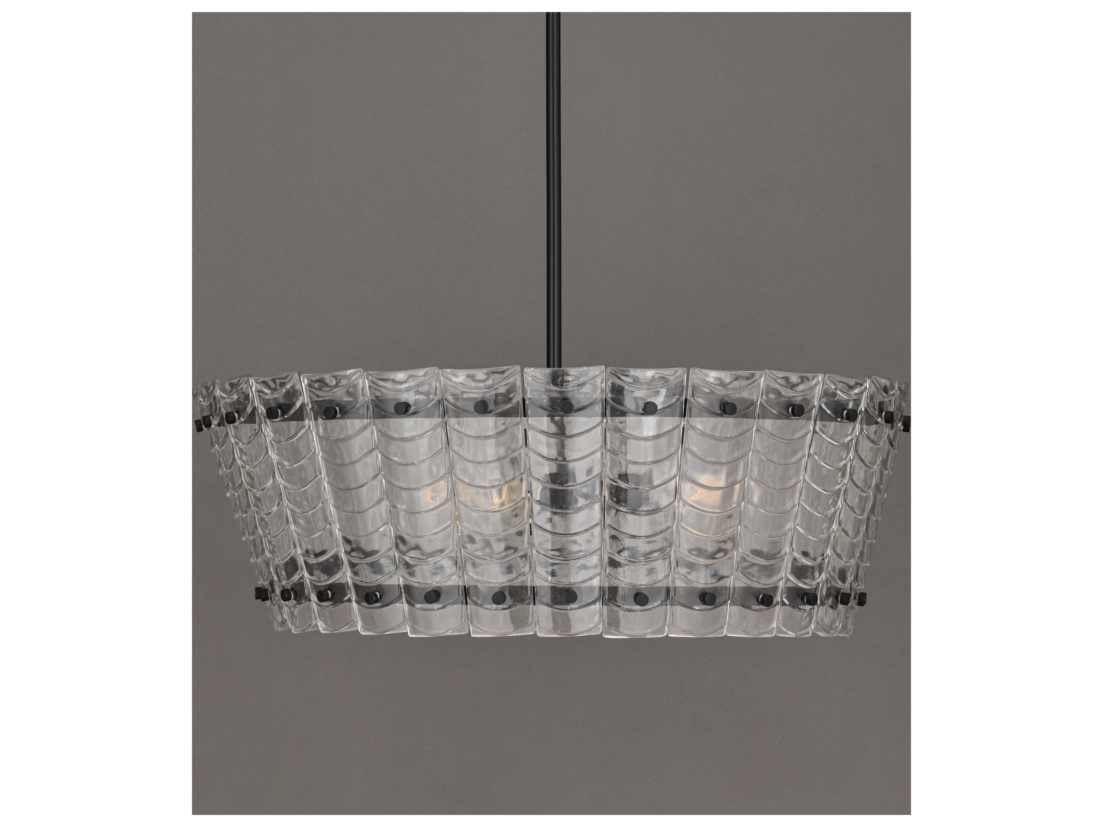 Maxim Lighting Ruche 4- Light Bronze Black Drum Chandelier
