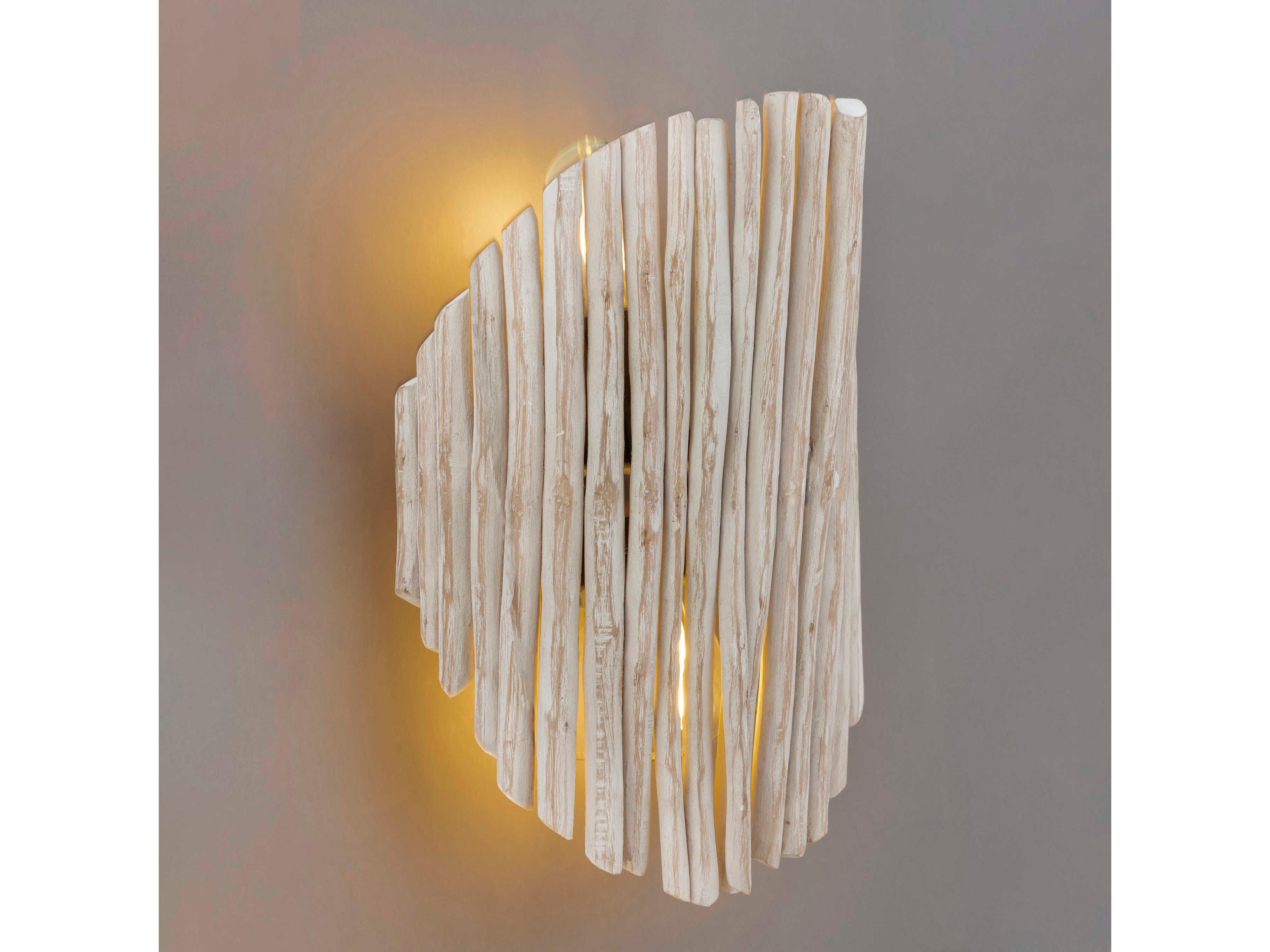 Maxim Lighting Baywood 2-Light Bronze Off White Wall Sconce