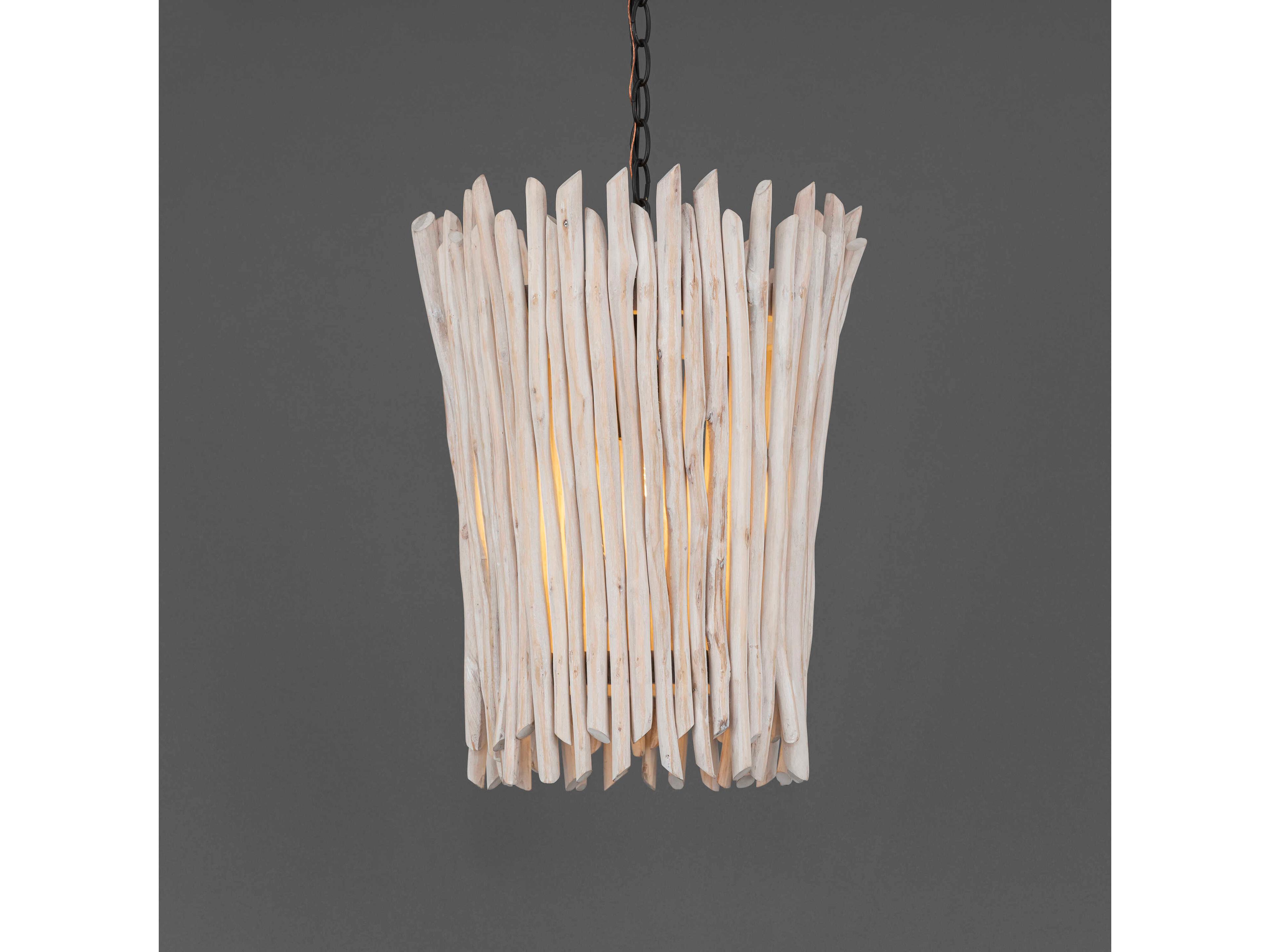 Maxim Lighting Baywood 1-Light Textured Bronze Cylinder Pendant