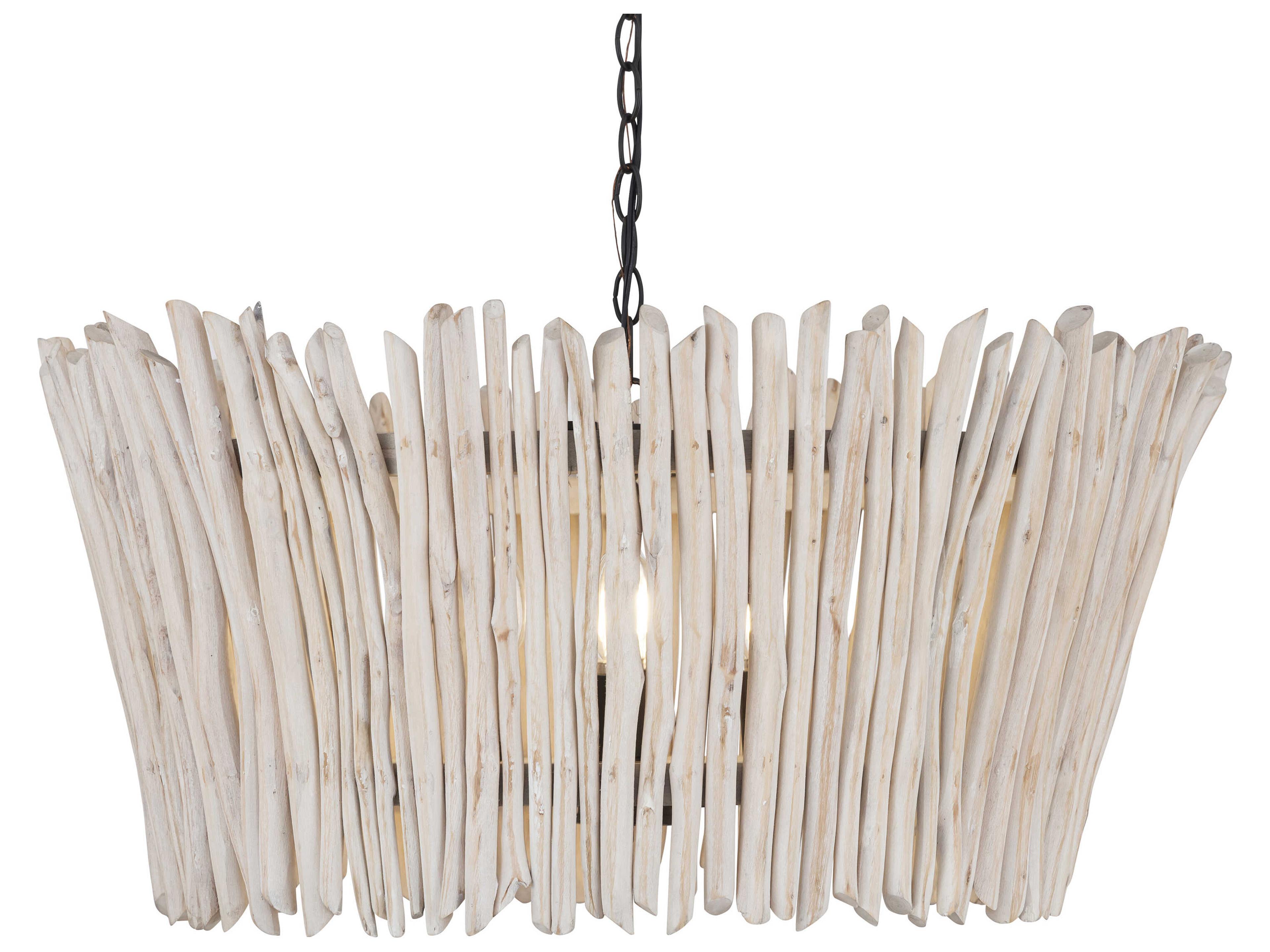 Maxim Lighting Baywood 4-Light Textured Bronze Drum Pendant
