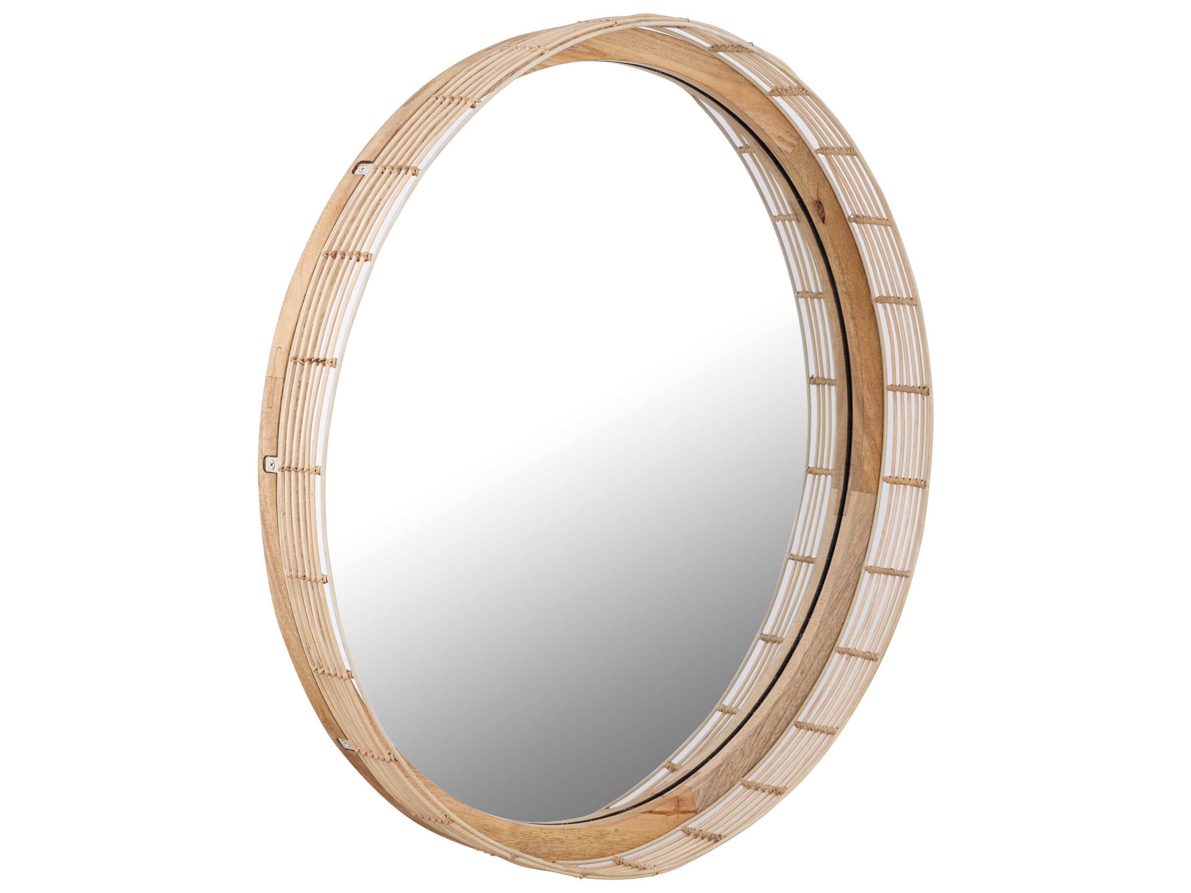 Vannerie Ecru Wall Mirror Round