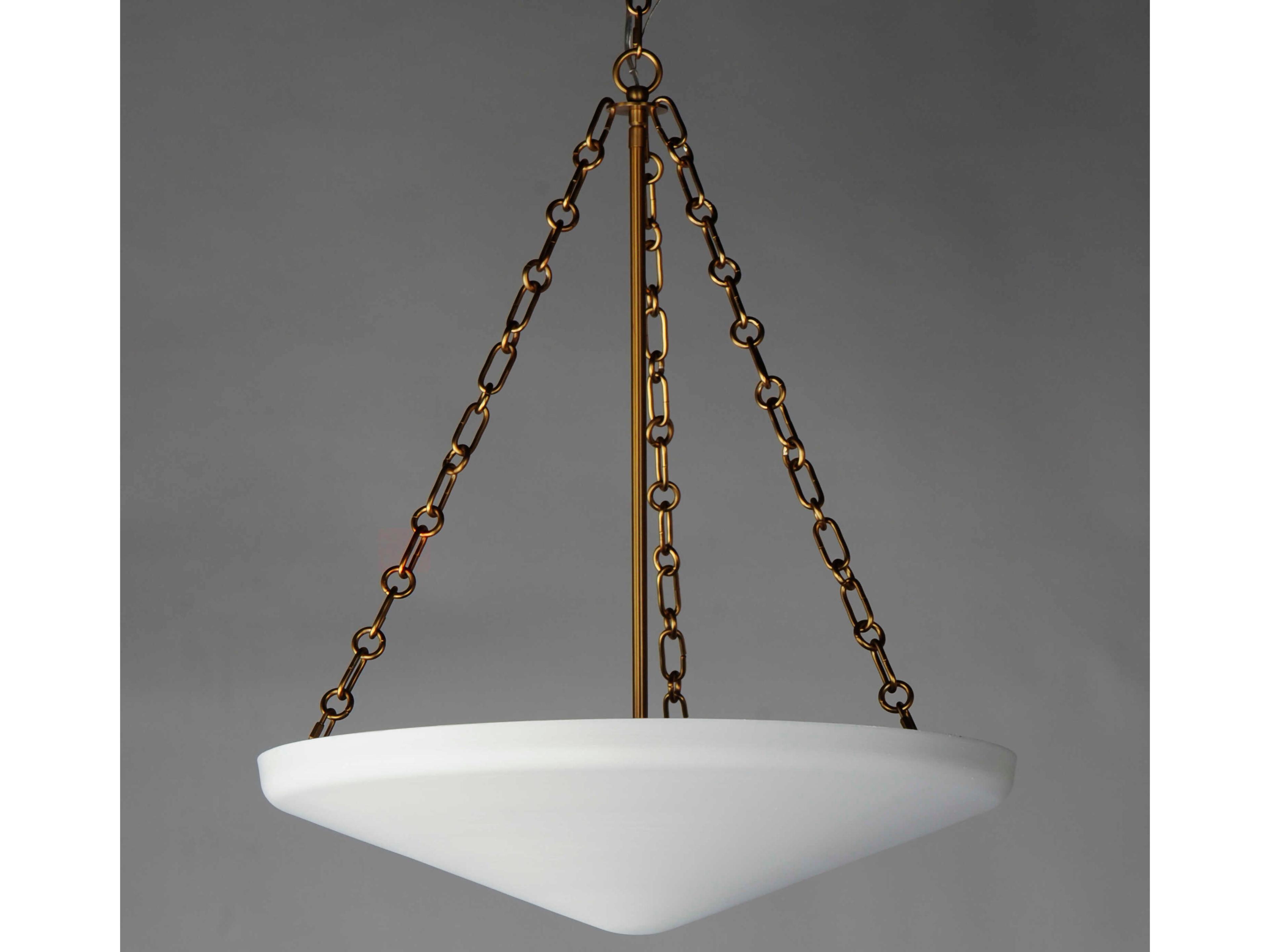 Maxim Lighting Artemis 6-Light Natural Aged Brass Bell Pendant