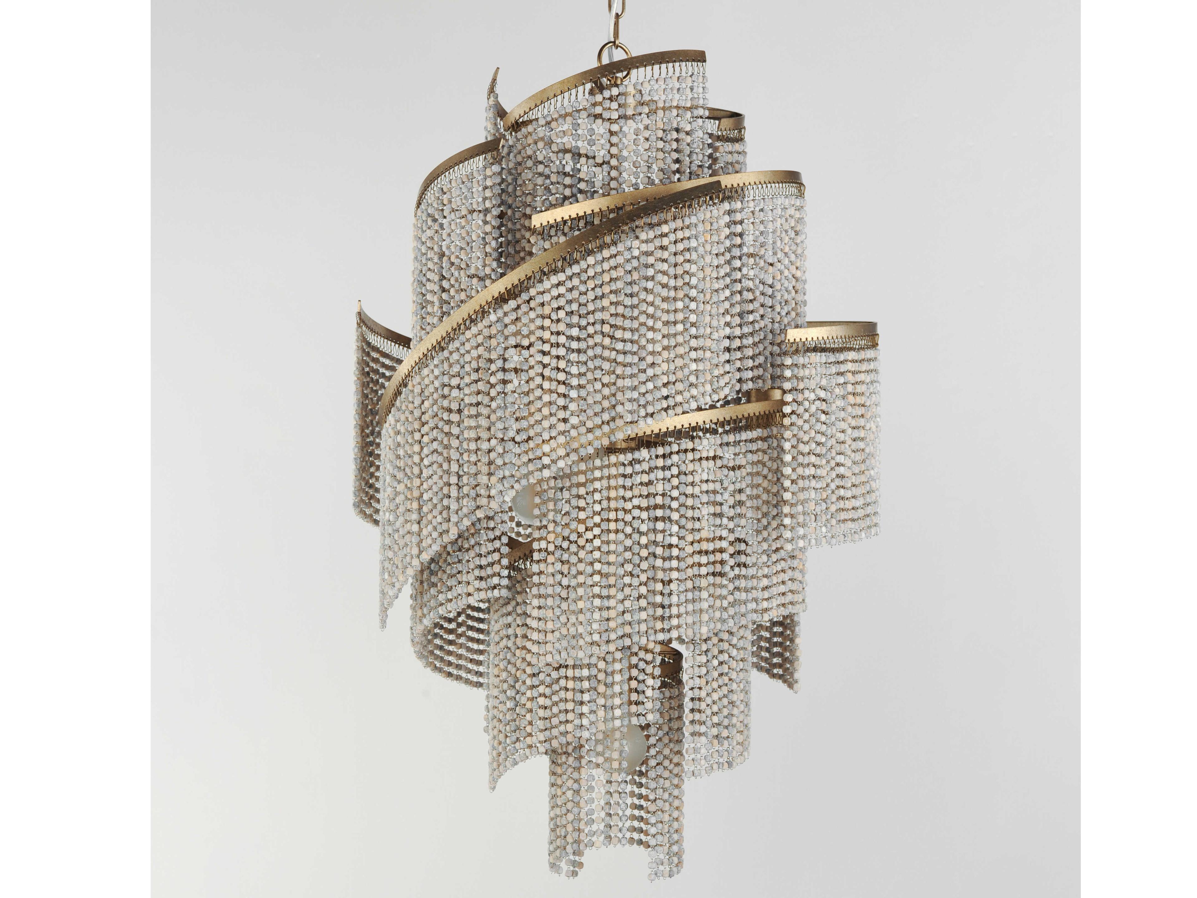 Maxim Lighting Fontaine 7-Light Golden Silver Chandelier