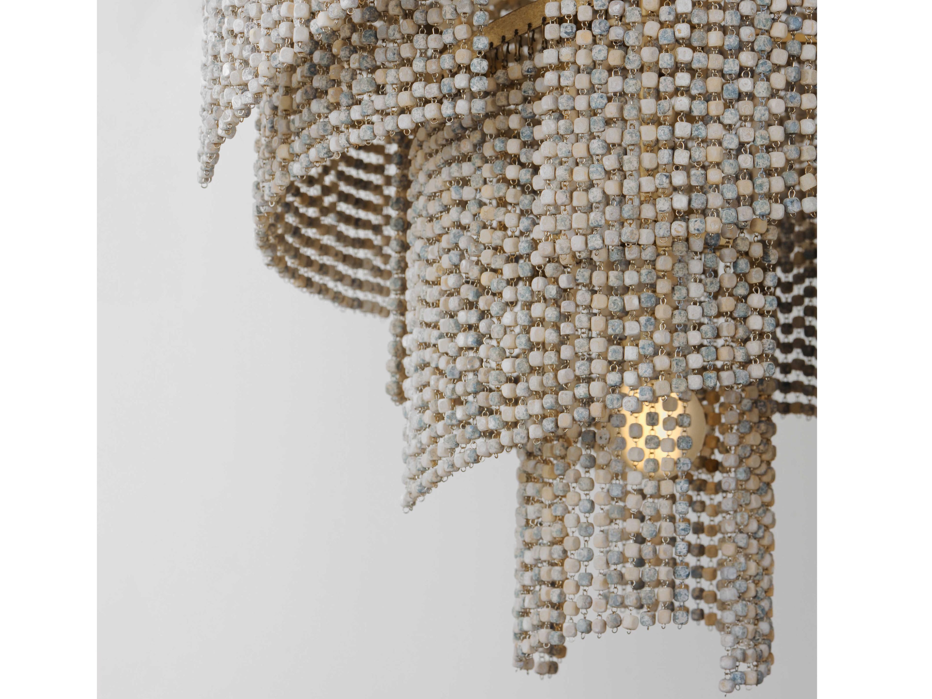 Maxim Lighting Fontaine 7-Light Golden Silver Chandelier