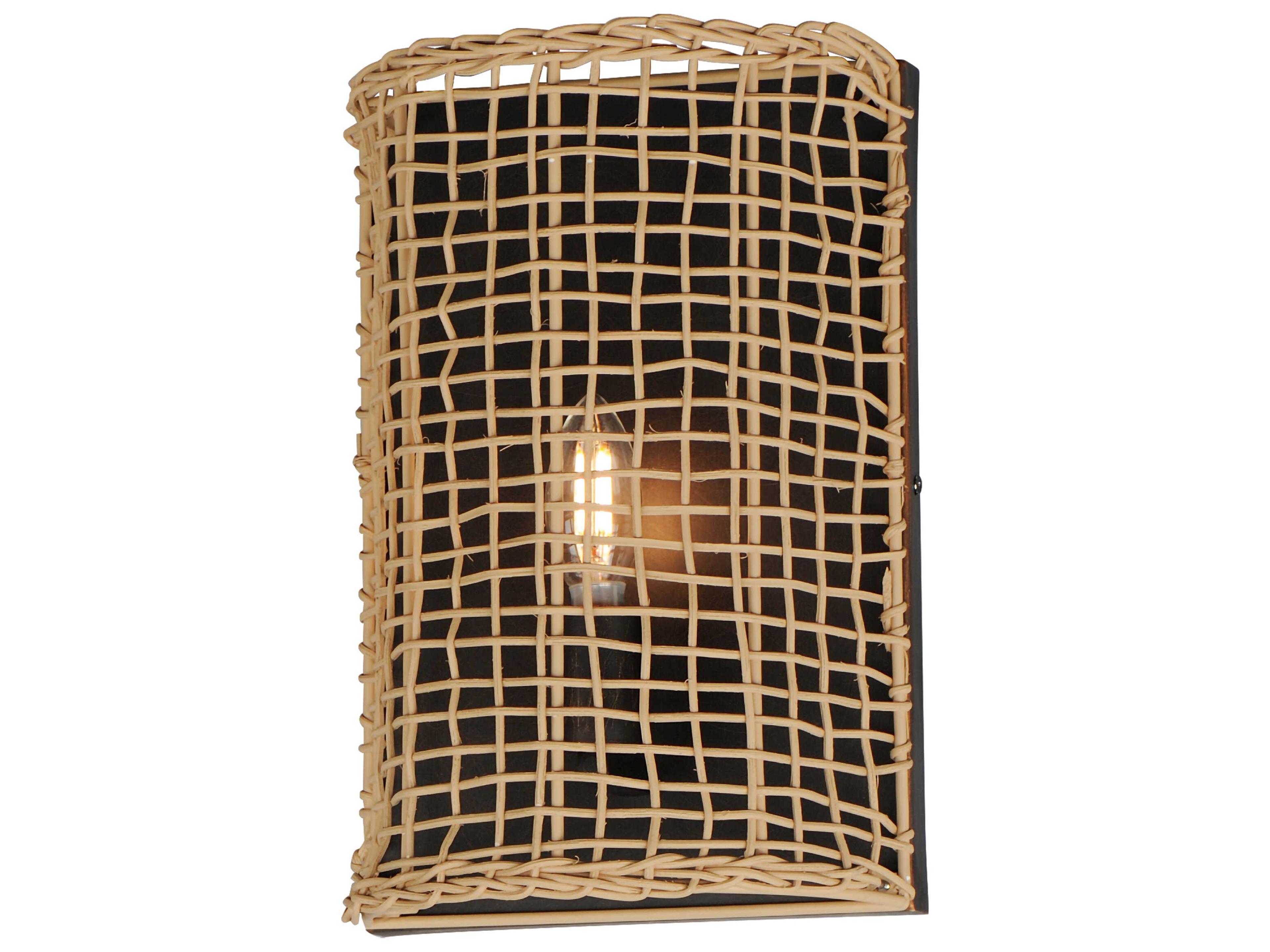 Cestino 1-Light Antique Bronze Wall Sconce