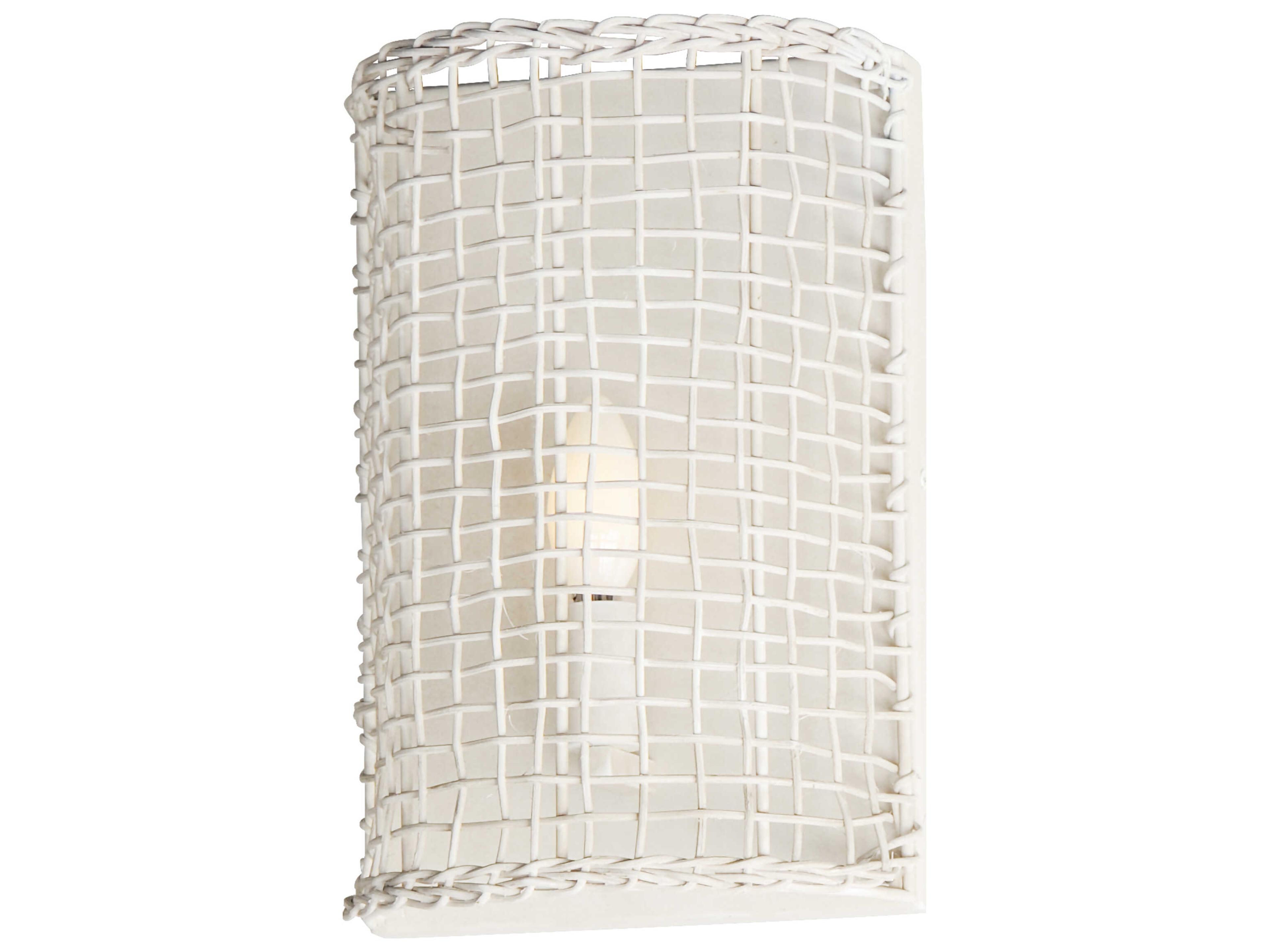 Cestino 1-Light Weathered White Wall Sconce
