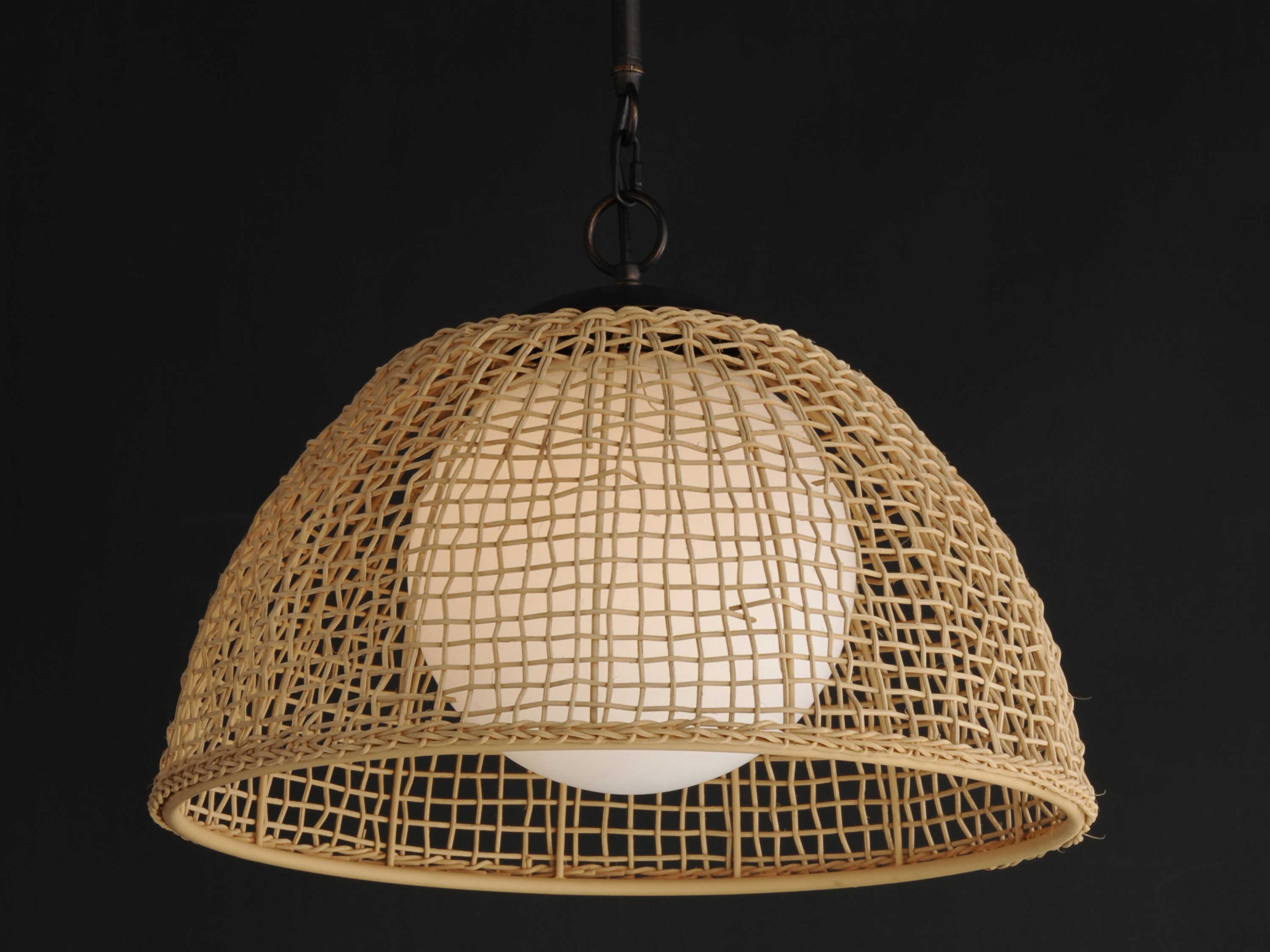 Maxim Lighting Cestino 1-Light Antique Bronze Dome Globe Pendant