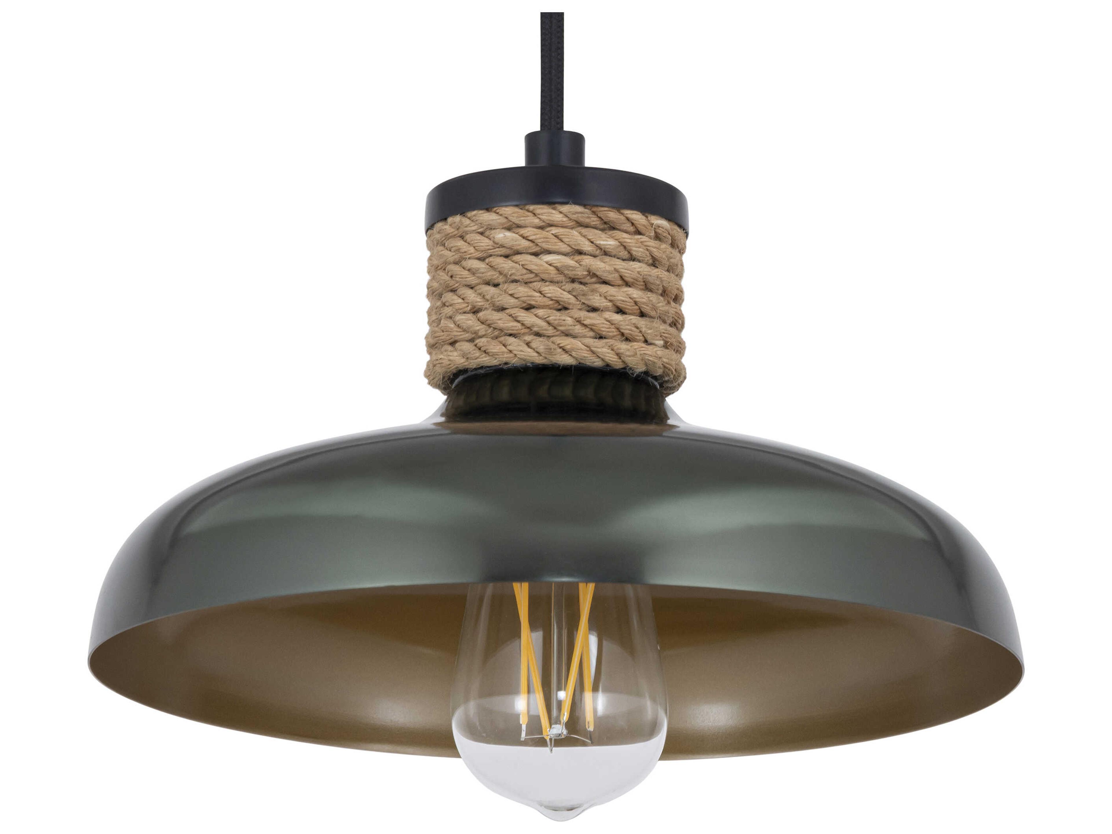 Maxim Lighting Bingham 1-Light June Bug Green Dome Mini Pendant