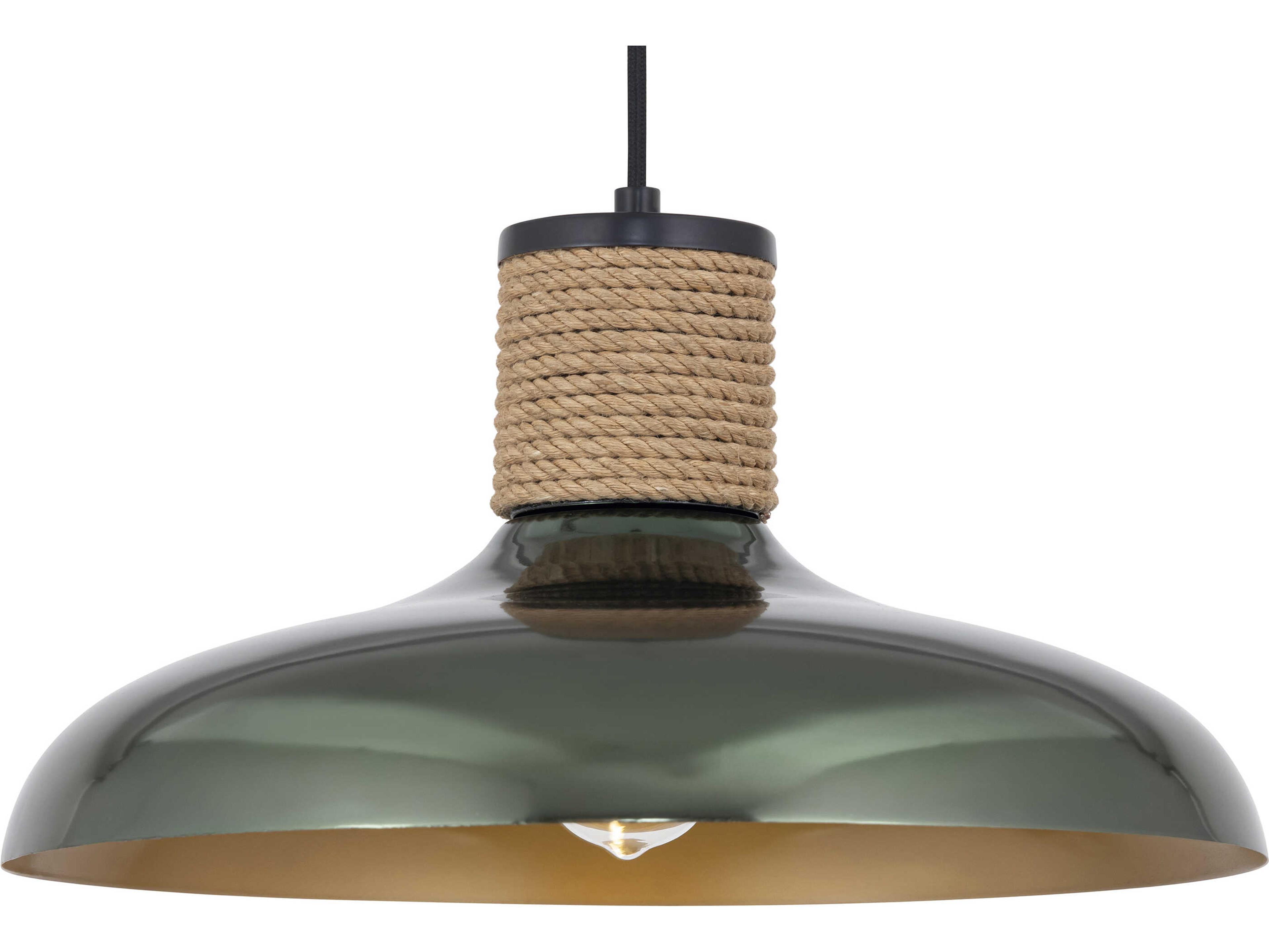 Maxim Lighting Bingham 1-Light June Bug Green Dome Pendant