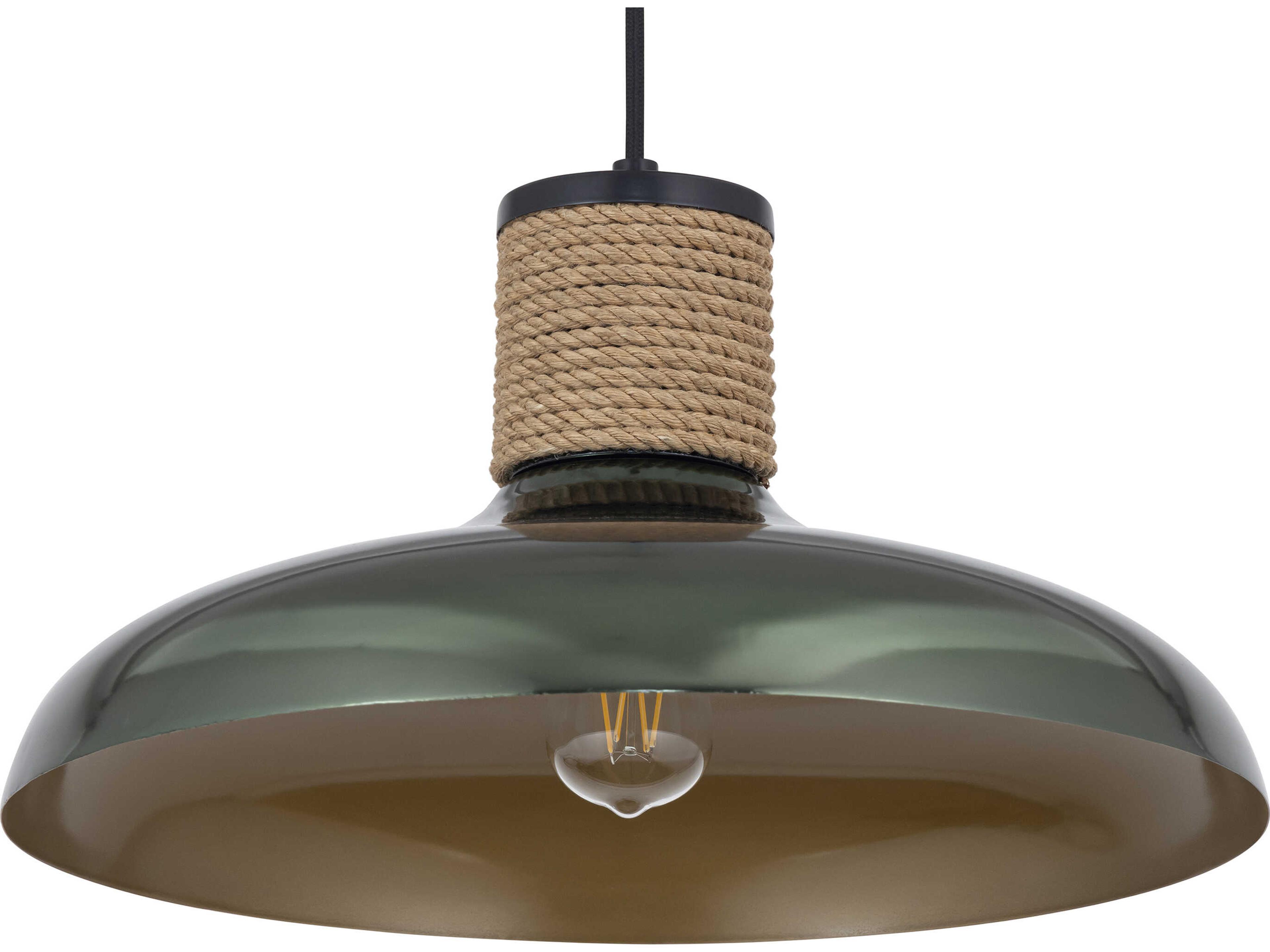 Maxim Lighting Bingham 1-Light June Bug Green Dome Pendant