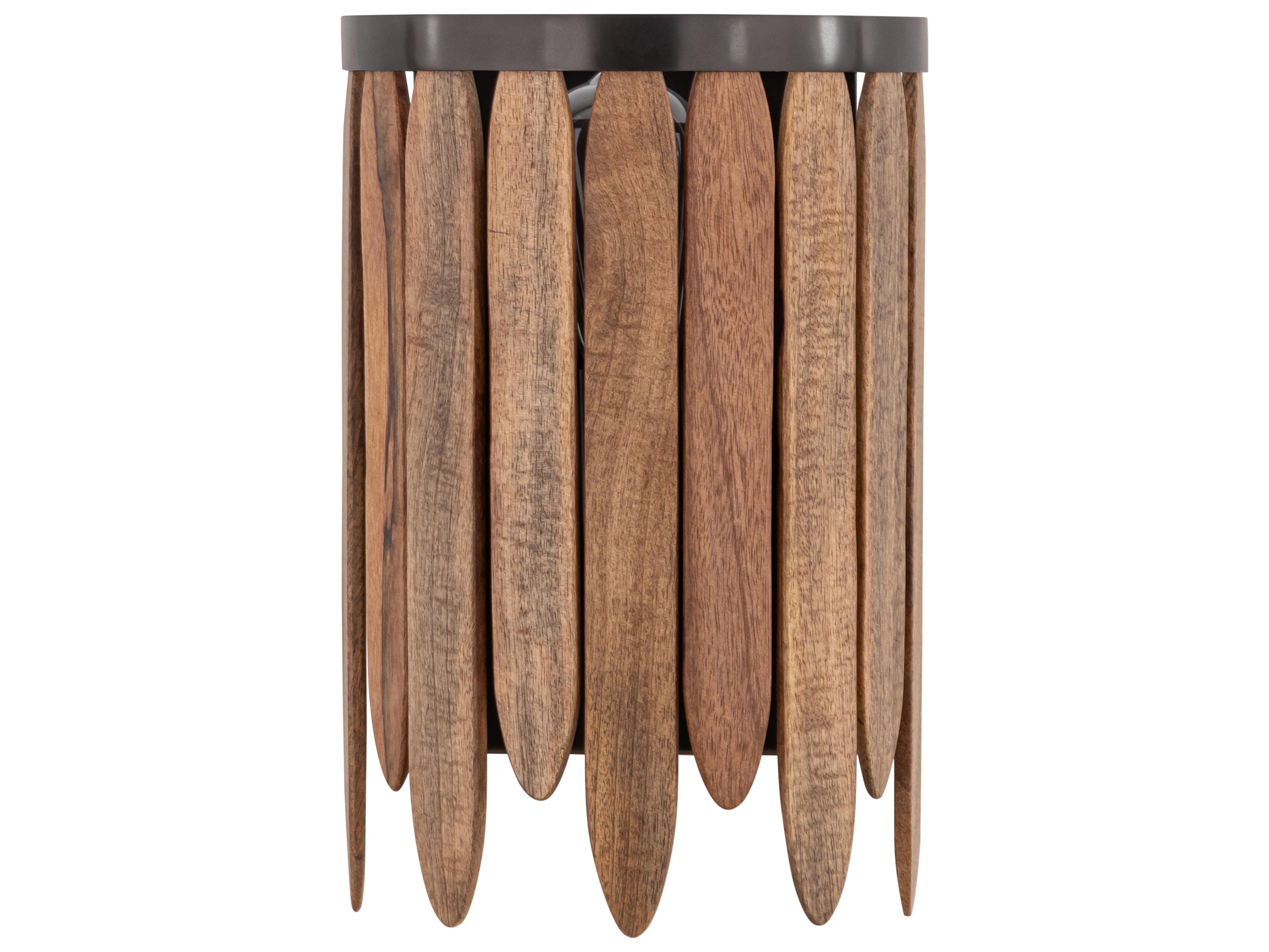 Maxim Lighting Marimba 1- Light Walnut Wood Wall Sconce