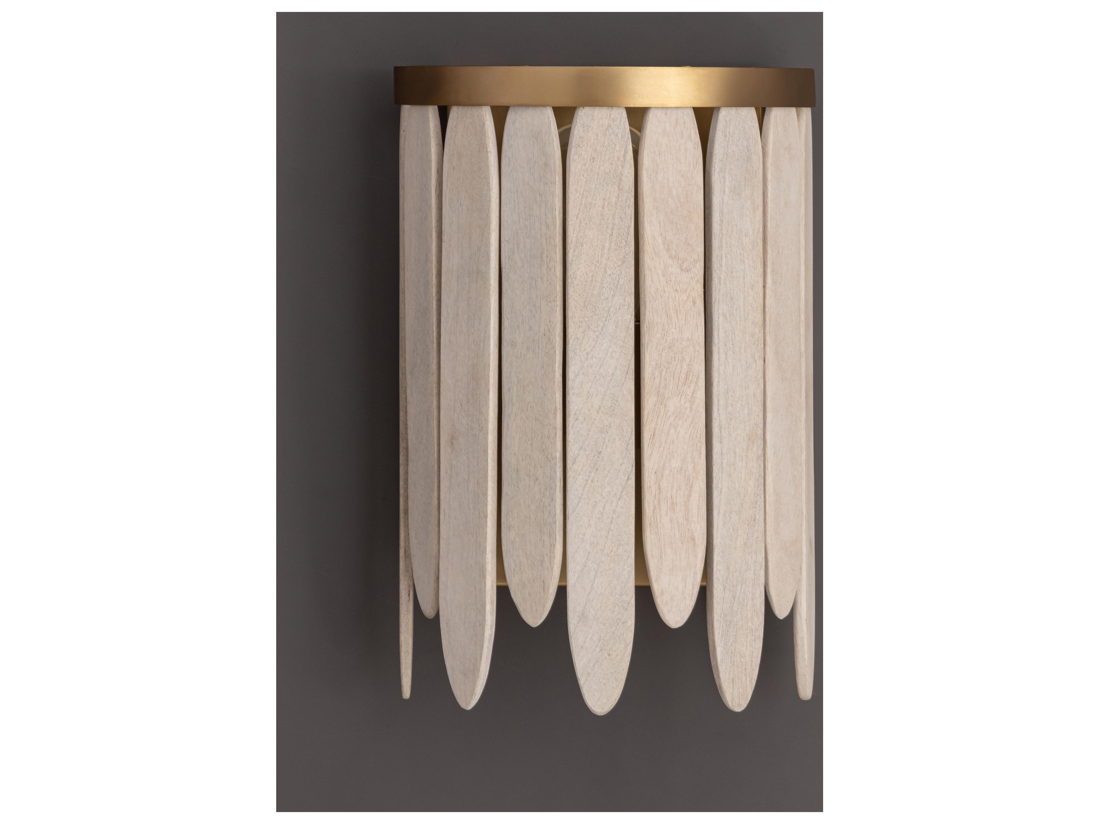 Maxim Lighting Marimba 1- Light Weathered White Gold Wall Sconce