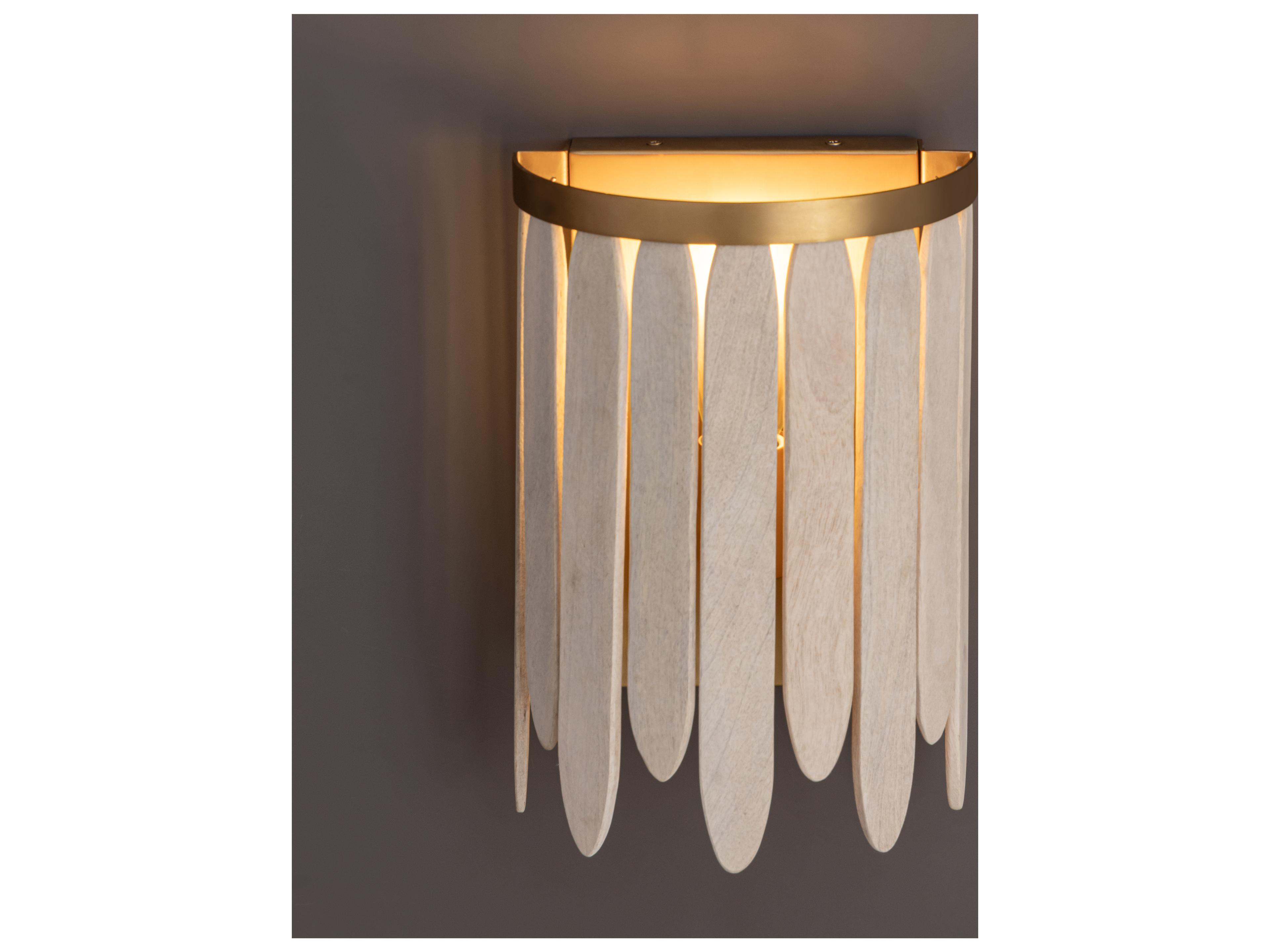Maxim Lighting Marimba 1- Light Weathered White Gold Wall Sconce