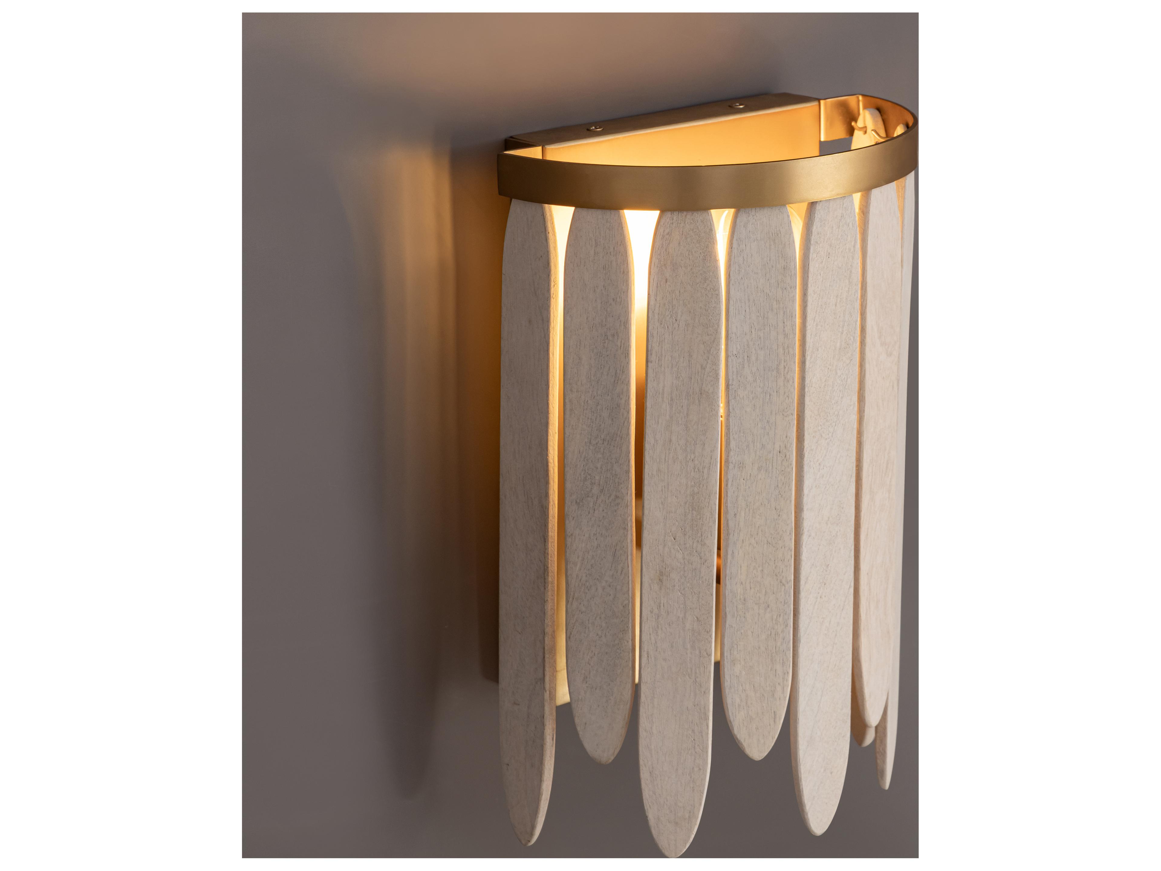 Maxim Lighting Marimba 1- Light Weathered White Gold Wall Sconce