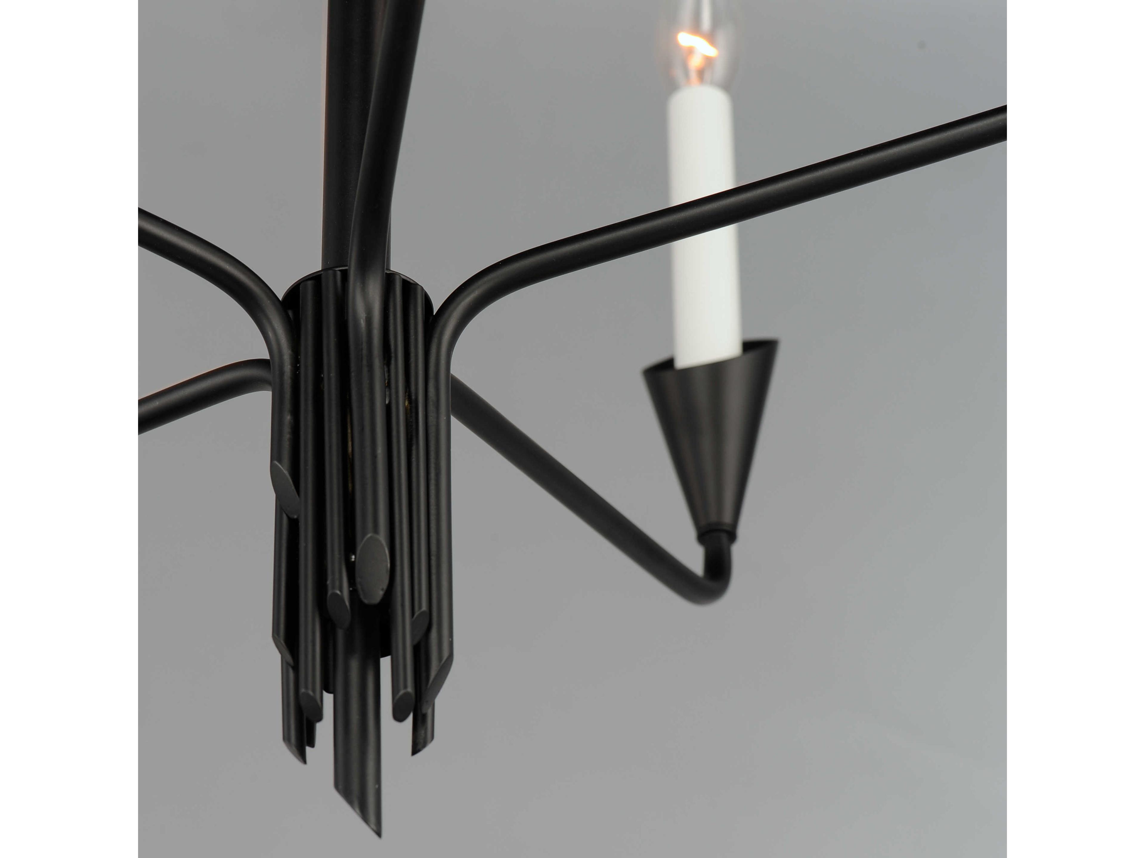 Maxim Lighting Calyx 5-Light Black Candelabra Chandelier