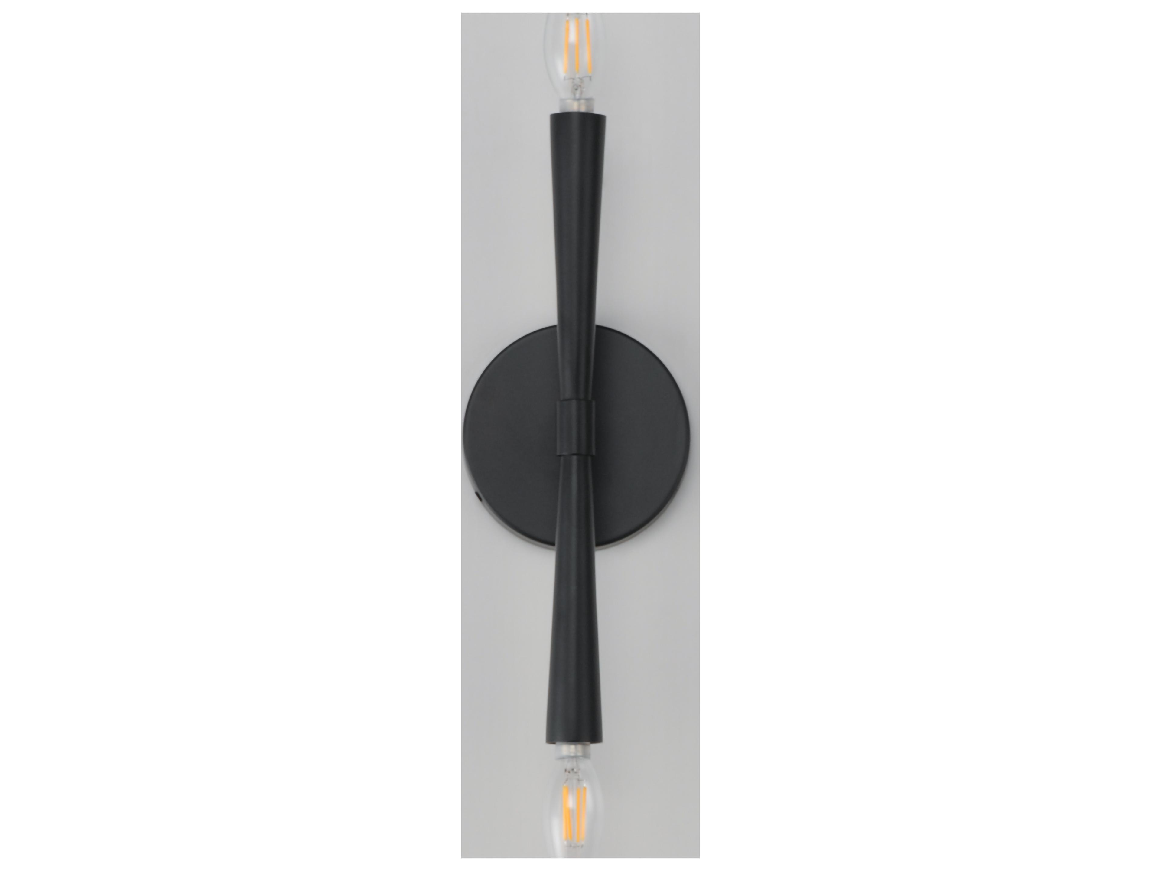 Maxim Lighting Rome 2- Light Black Wall Sconce