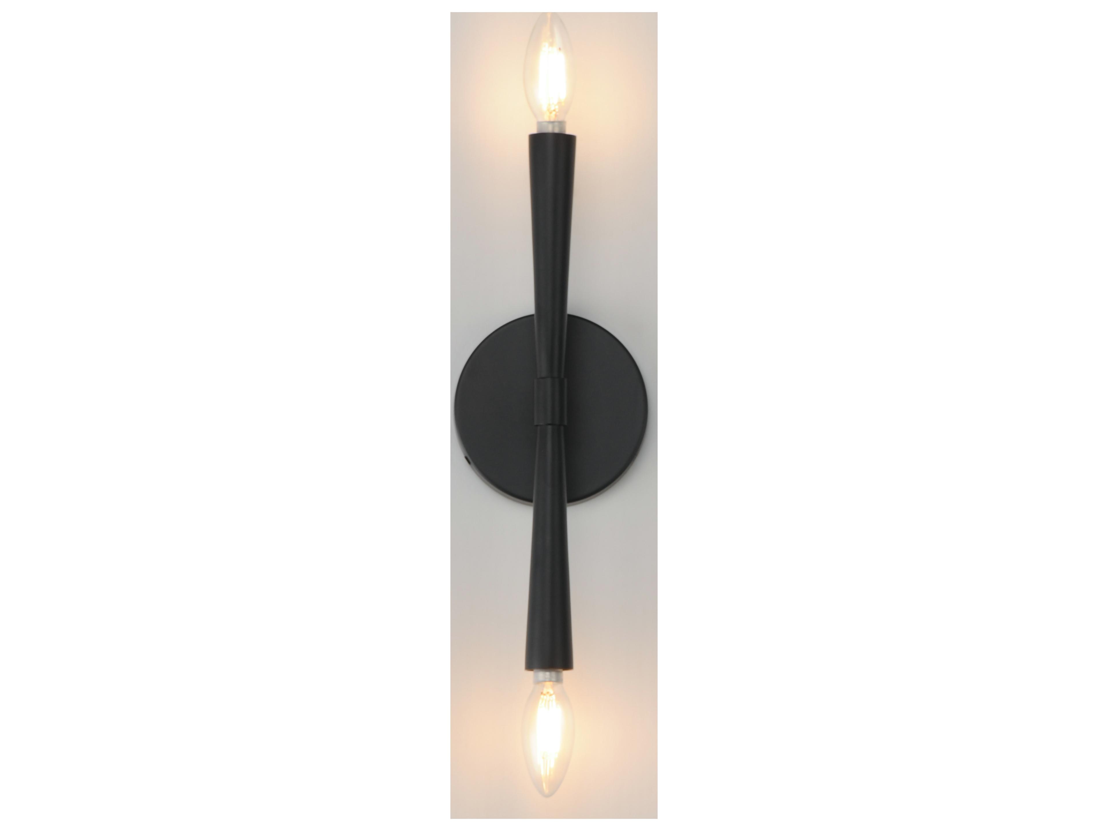 Maxim Lighting Rome 2- Light Black Wall Sconce