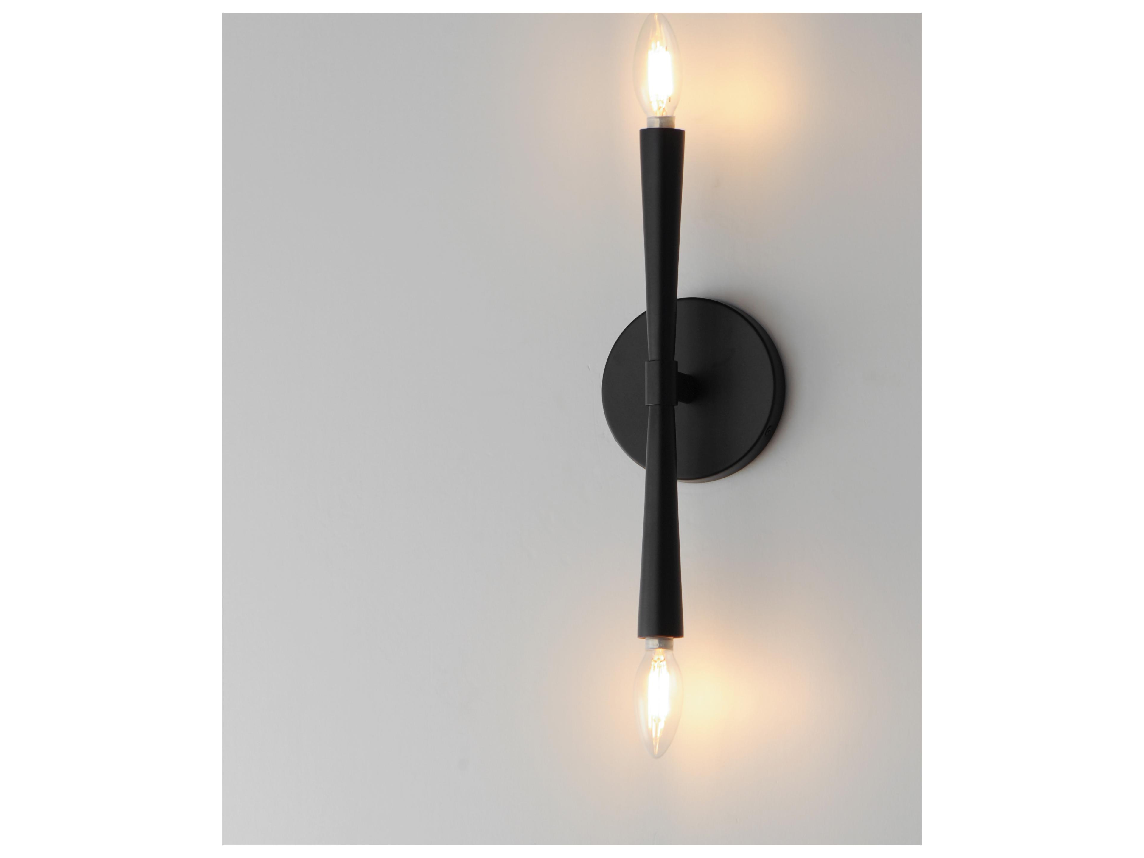 Maxim Lighting Rome 2- Light Black Wall Sconce