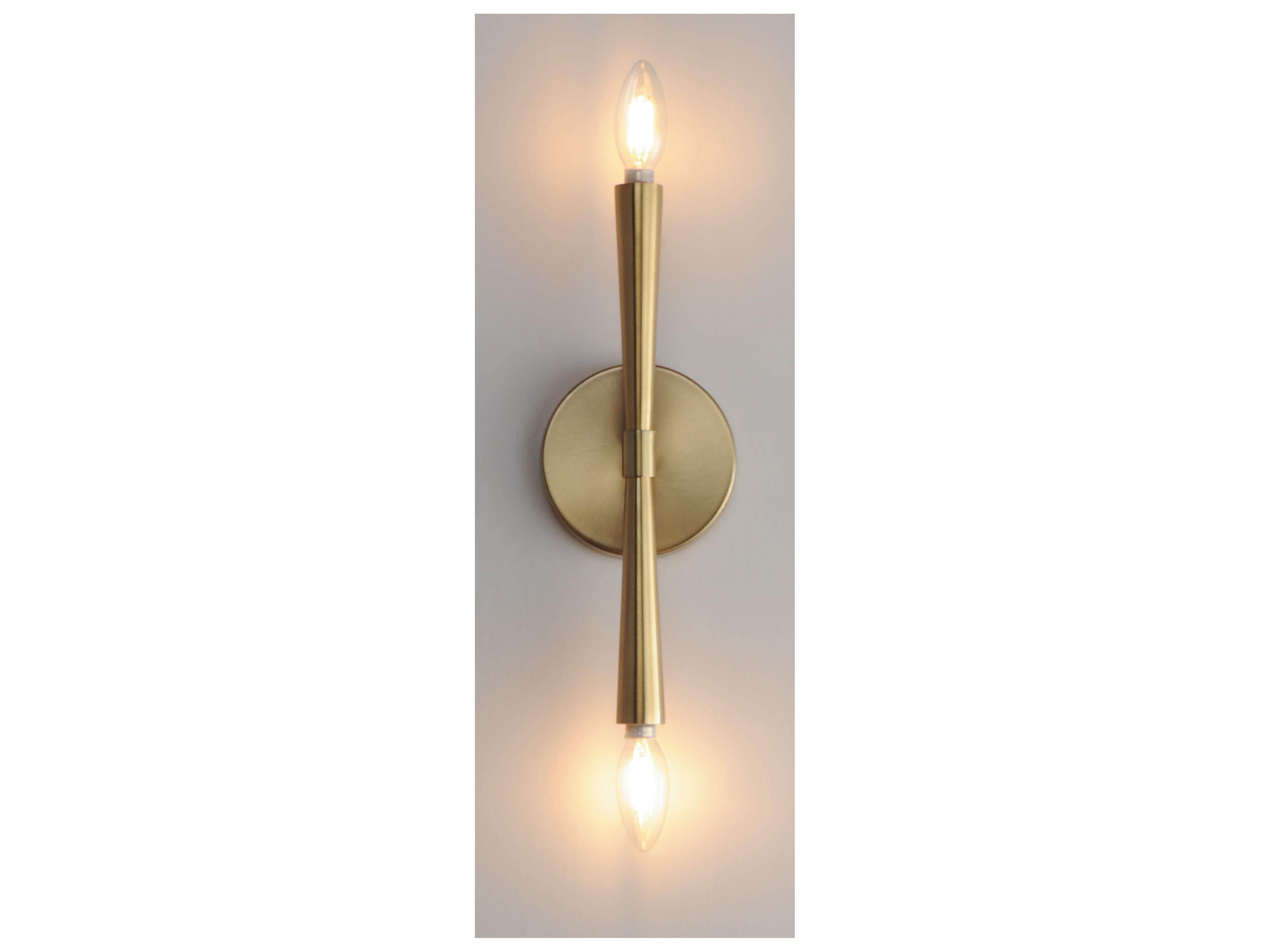 Maxim Lighting Rome 2- Light Satin Brass Wall Sconce