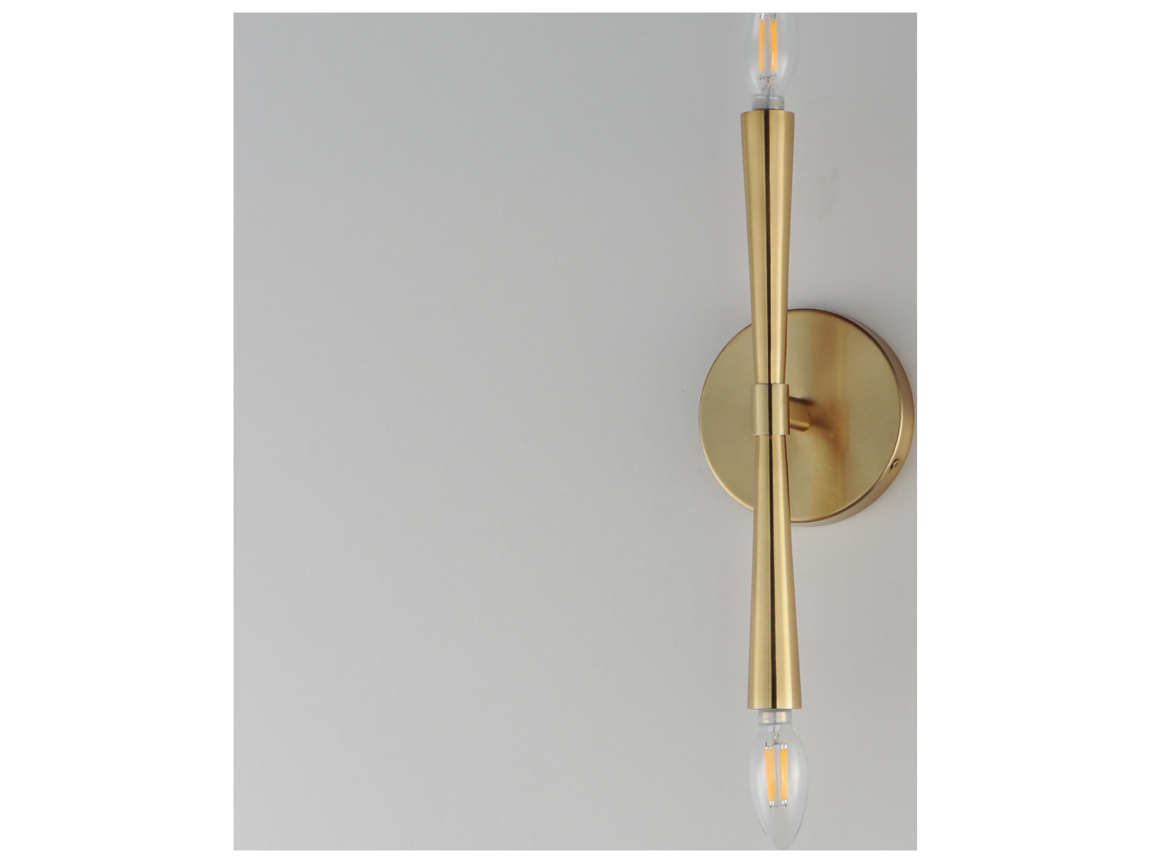 Maxim Lighting Rome 2- Light Satin Brass Wall Sconce