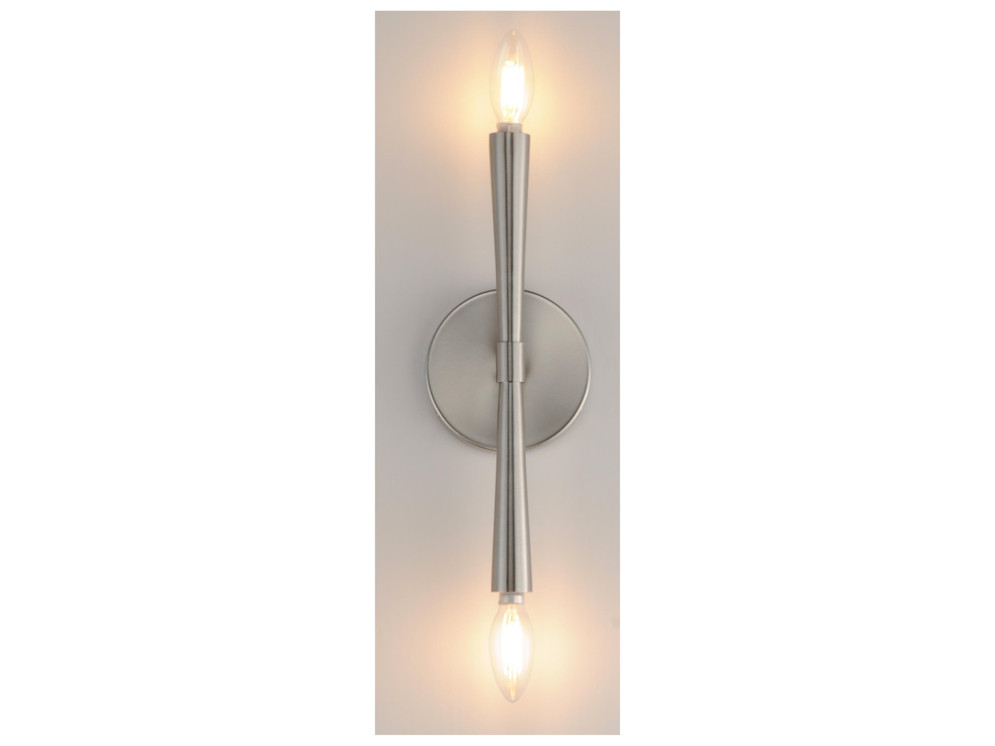 Maxim Lighting Rome 2- Light Satin Nickel Wall Sconce