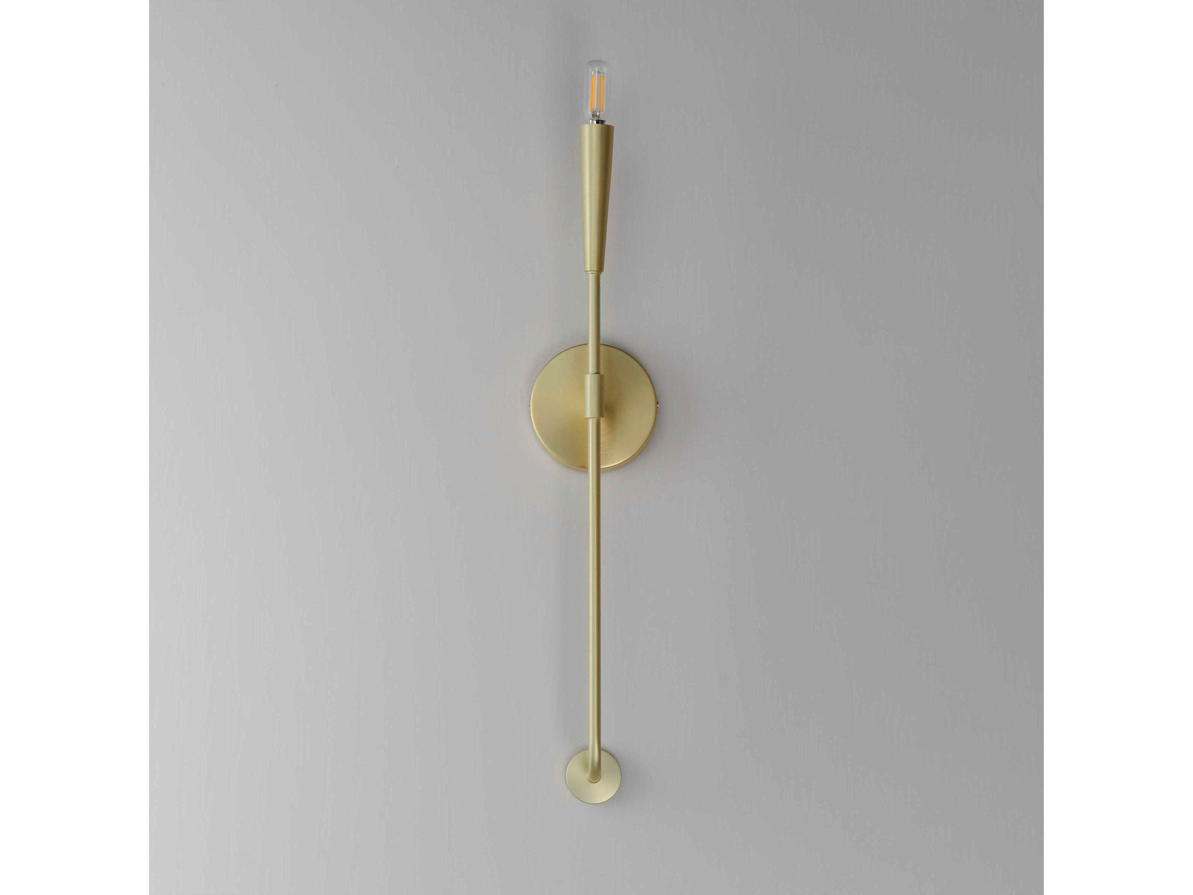 Maxim Lighting Vela 1-Light Satin Brass Wall Sconce