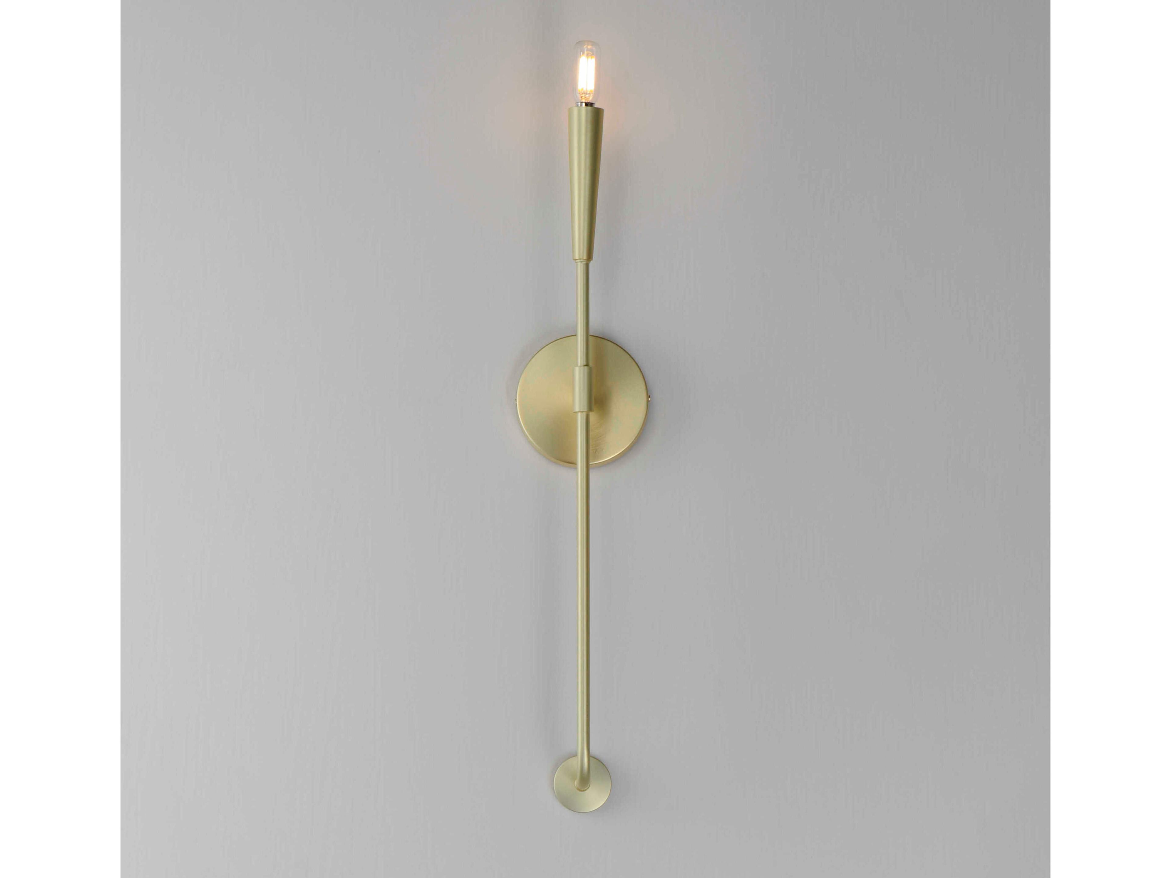 Maxim Lighting Vela 1-Light Satin Brass Wall Sconce
