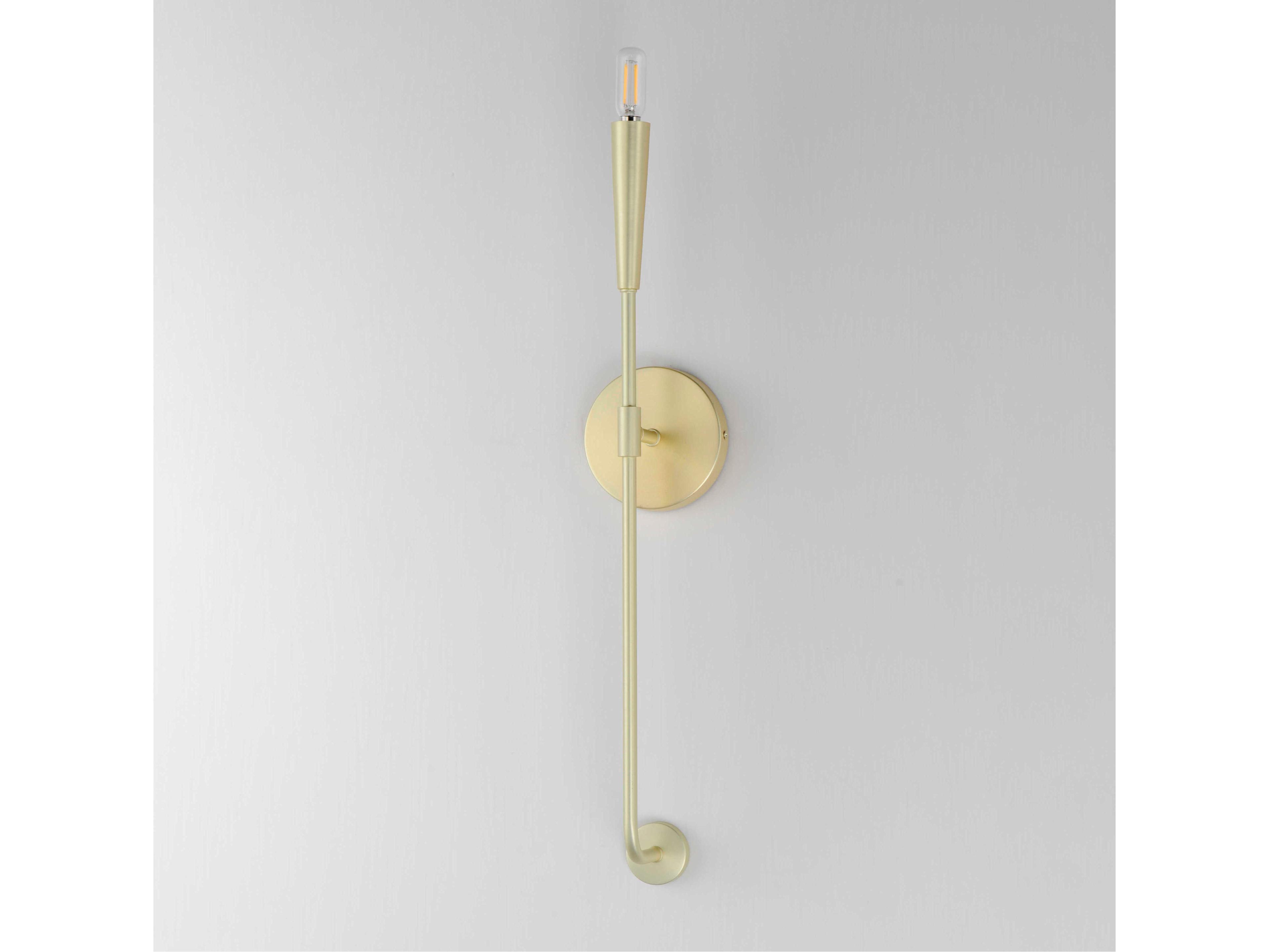 Maxim Lighting Vela 1-Light Satin Brass Wall Sconce