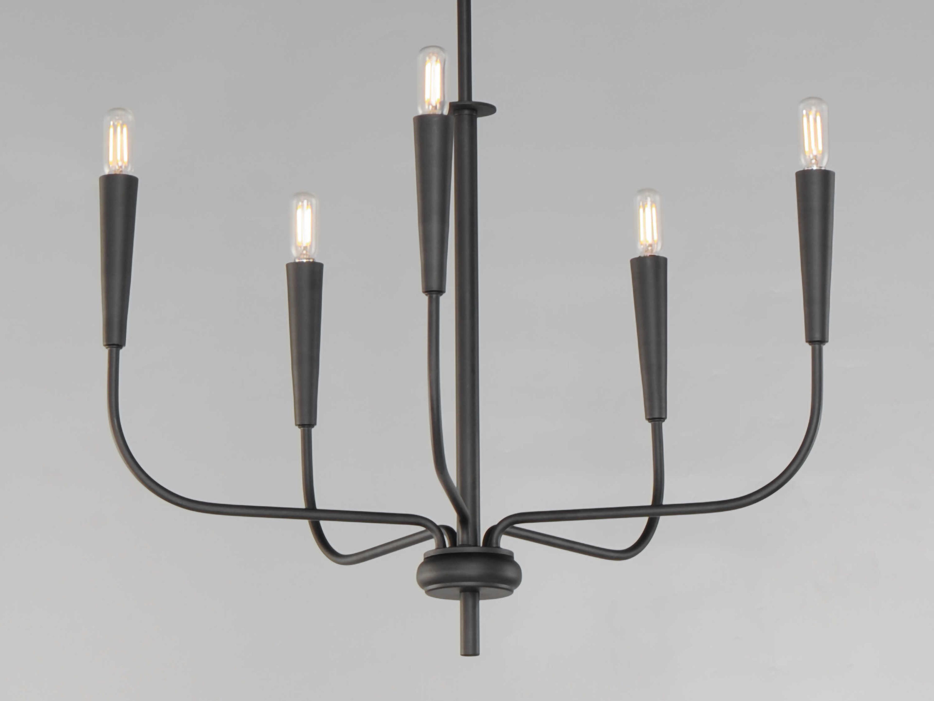Maxim Lighting Vela 5-Light Black Candelabra Chandelier