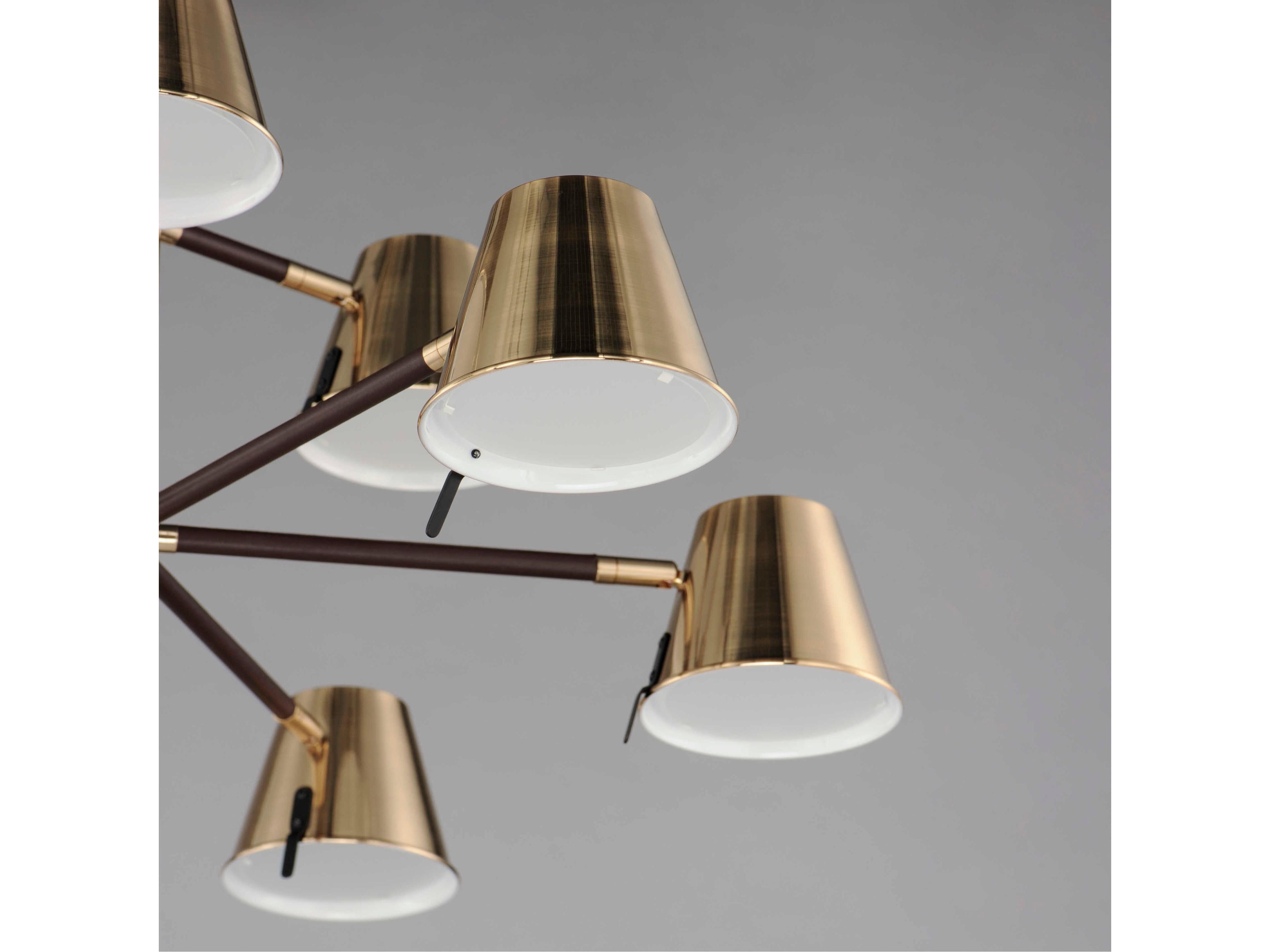 Maxim Lighting Carlo 9-Light Dark Bronze Heritage Brass LED Chandelier