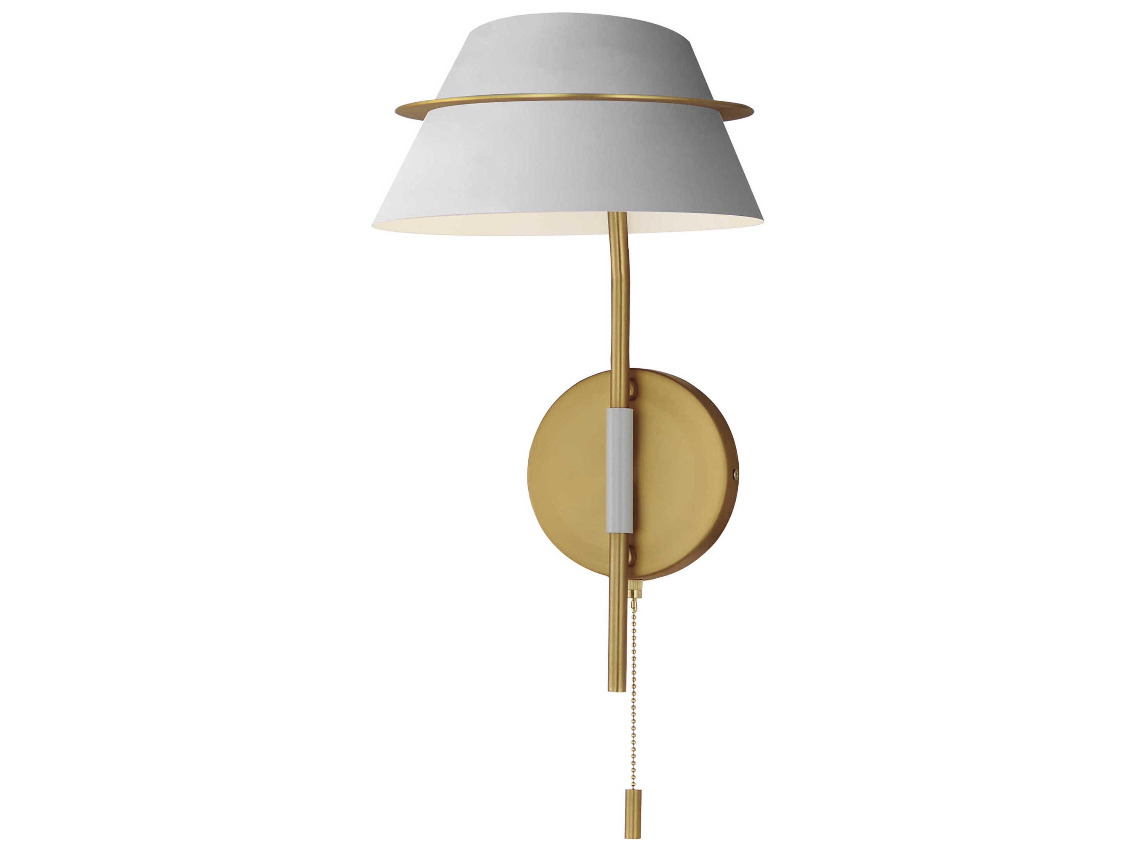 Lucas 1-Light Natural Aged Brass Wall Sconce