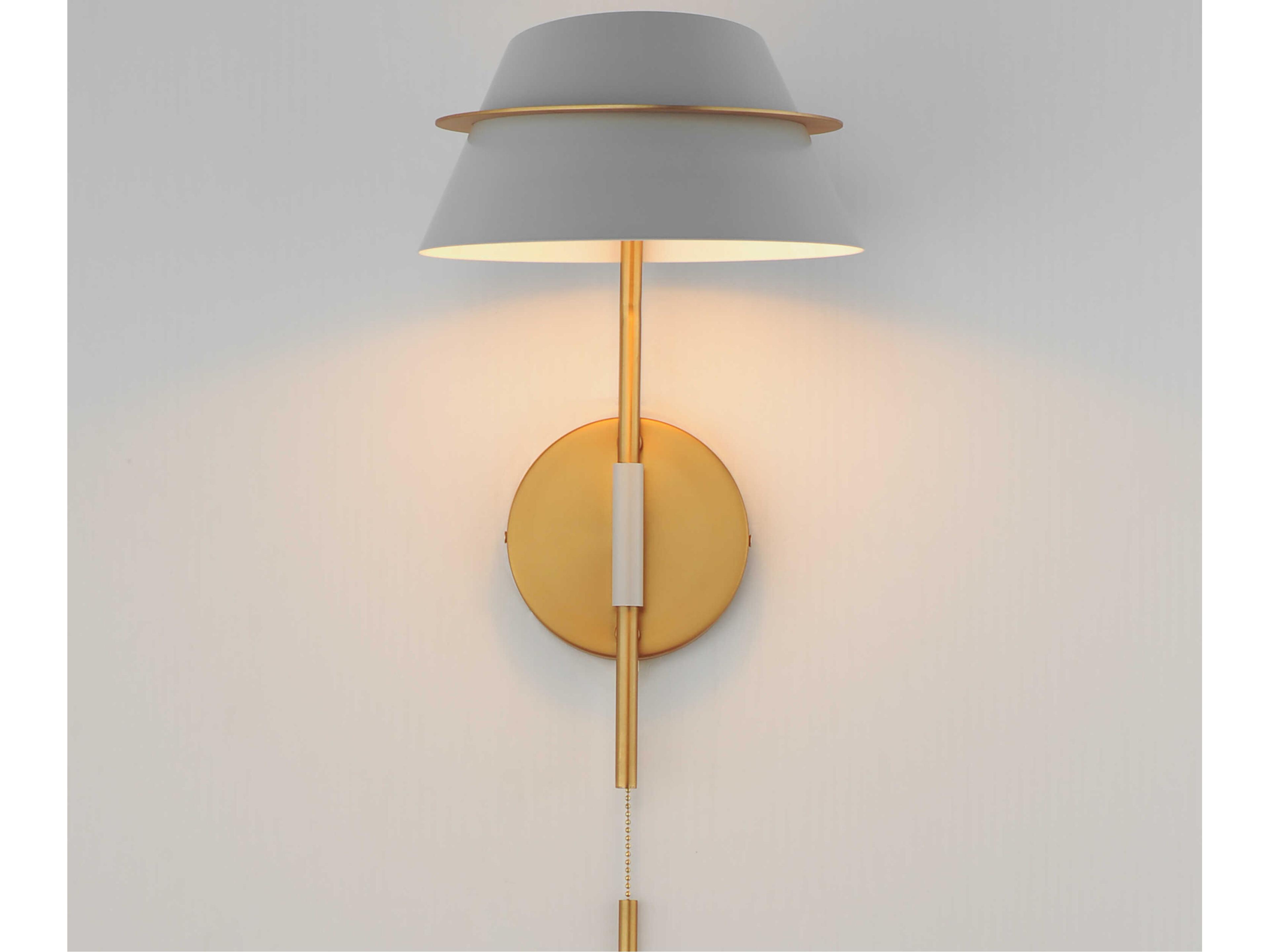 Maxim Lighting Lucas 1-Light Natural Aged Brass Wall Sconce