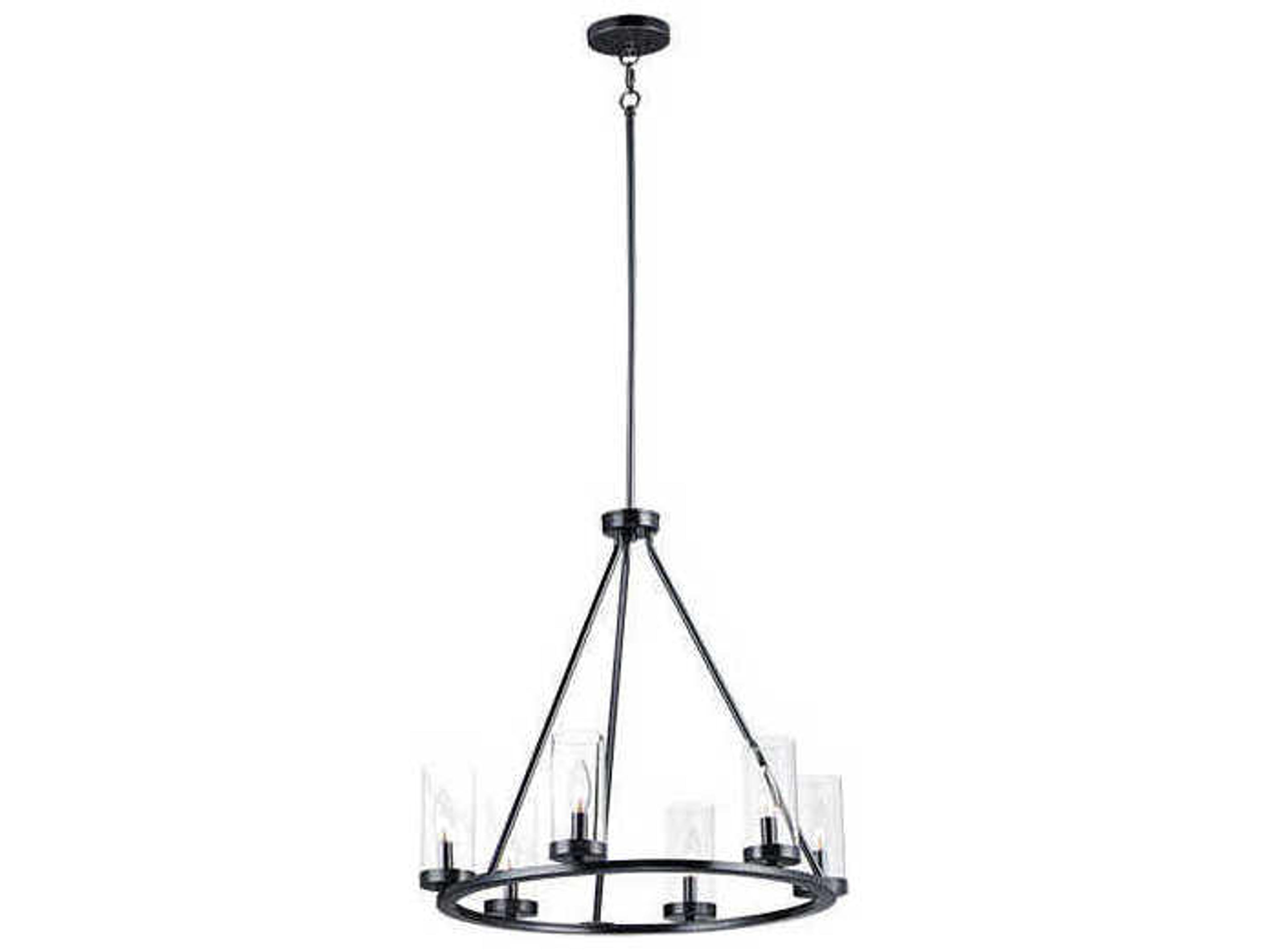 Sentinel 6-Light Black Chandelier