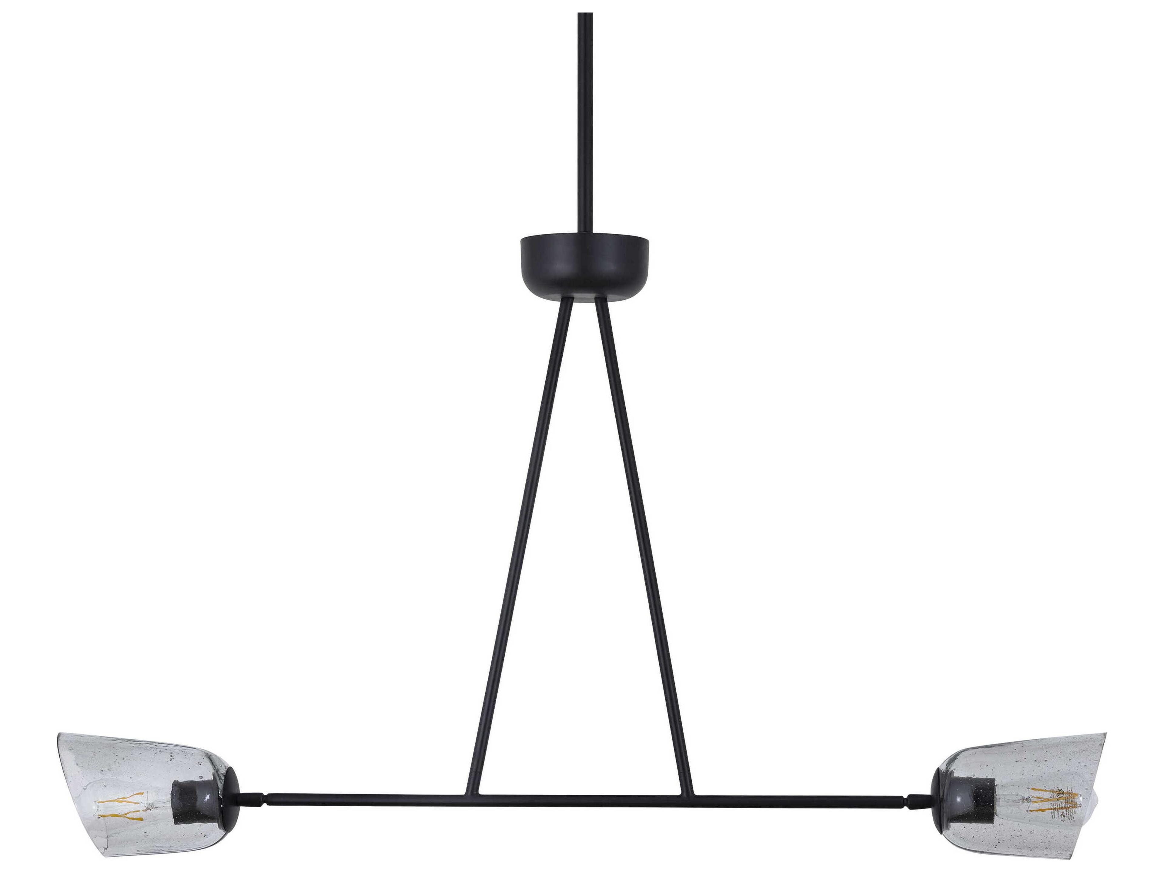 Maxim Lighting Keppe 2-Light Dark Bronze Linear Island Pendant