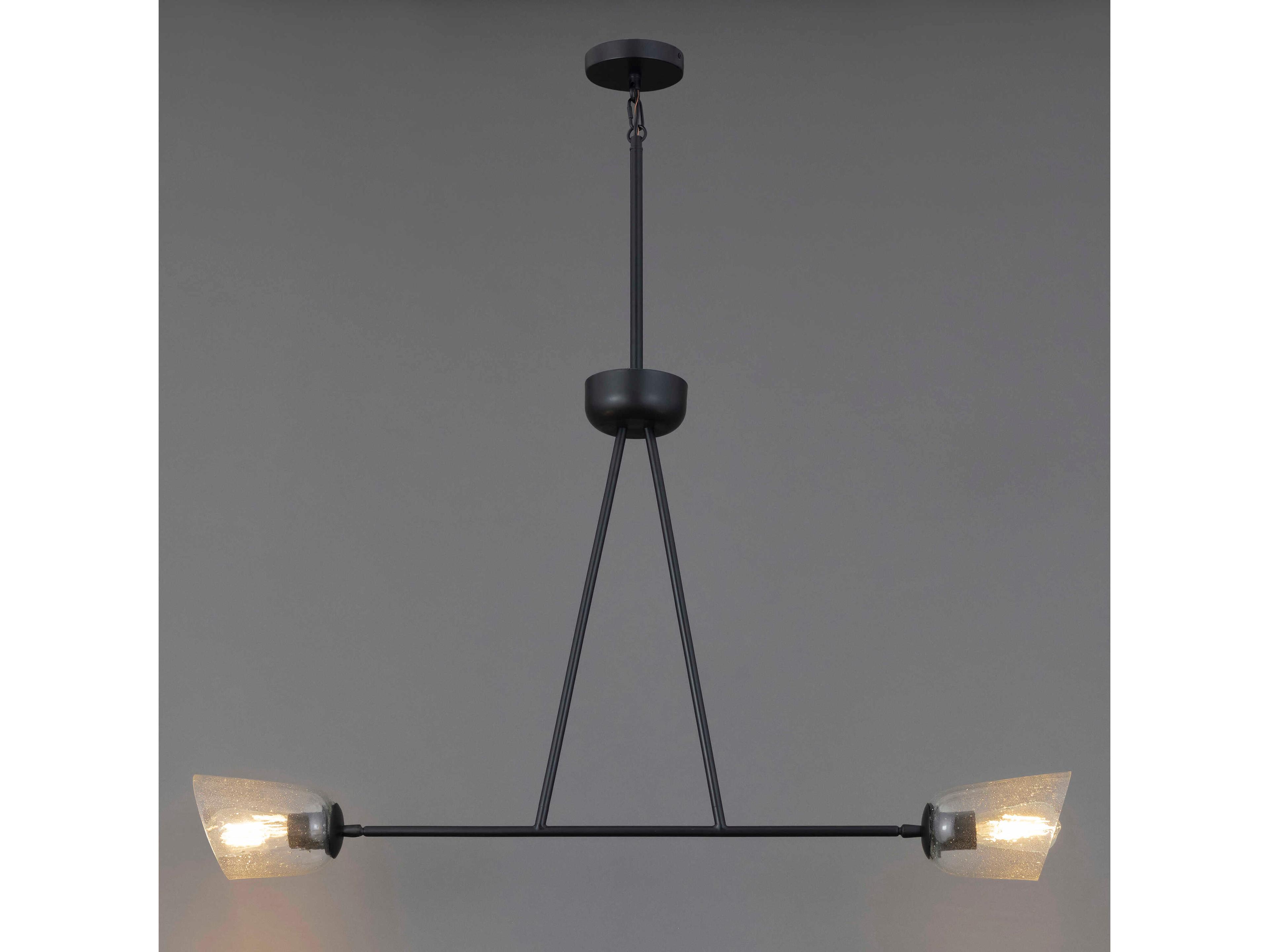 Maxim Lighting Keppe 2-Light Dark Bronze Linear Island Pendant