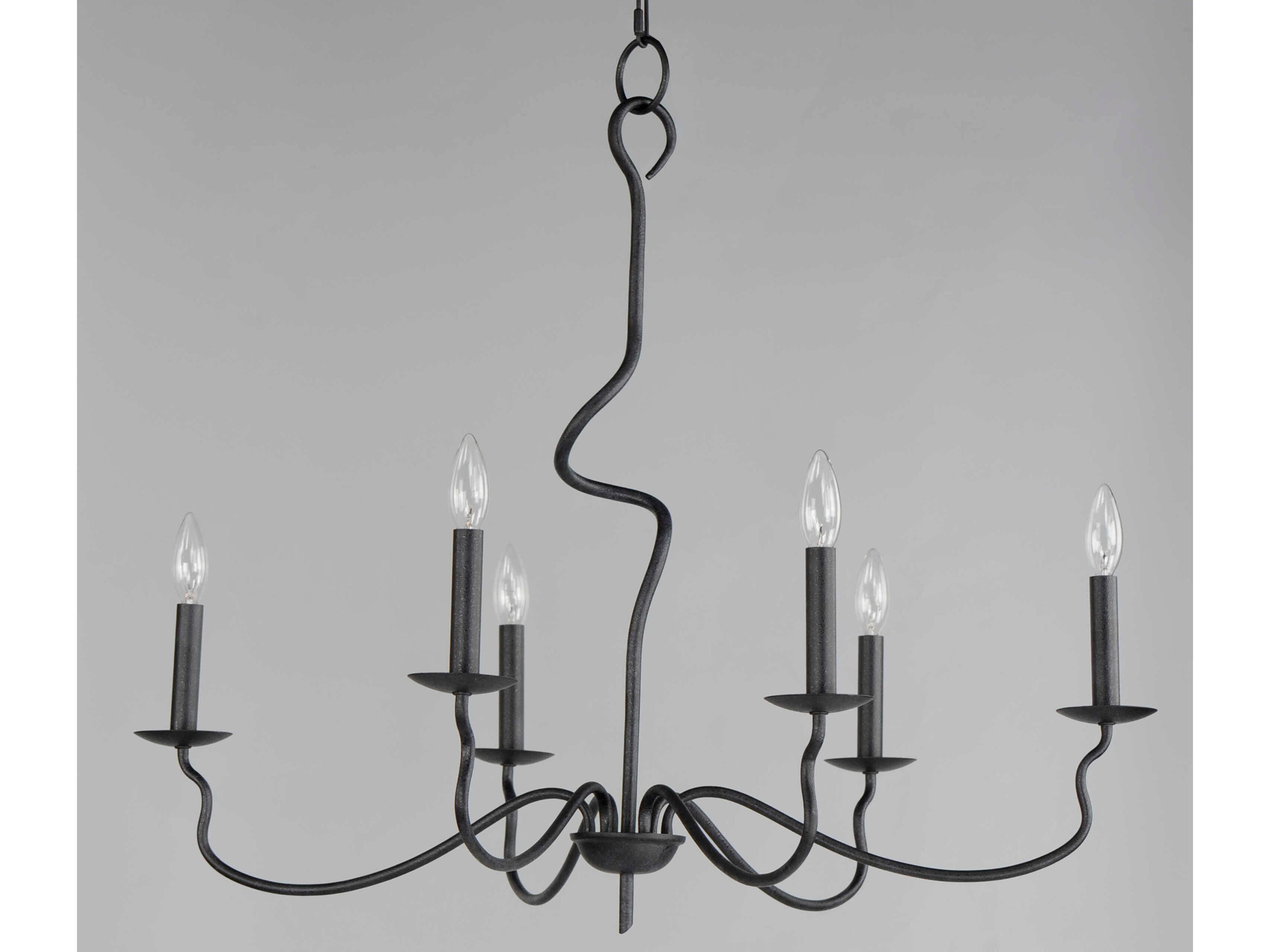 Maxim Lighting Padrona 6-Light Black Oxide Candelabra Chandelier