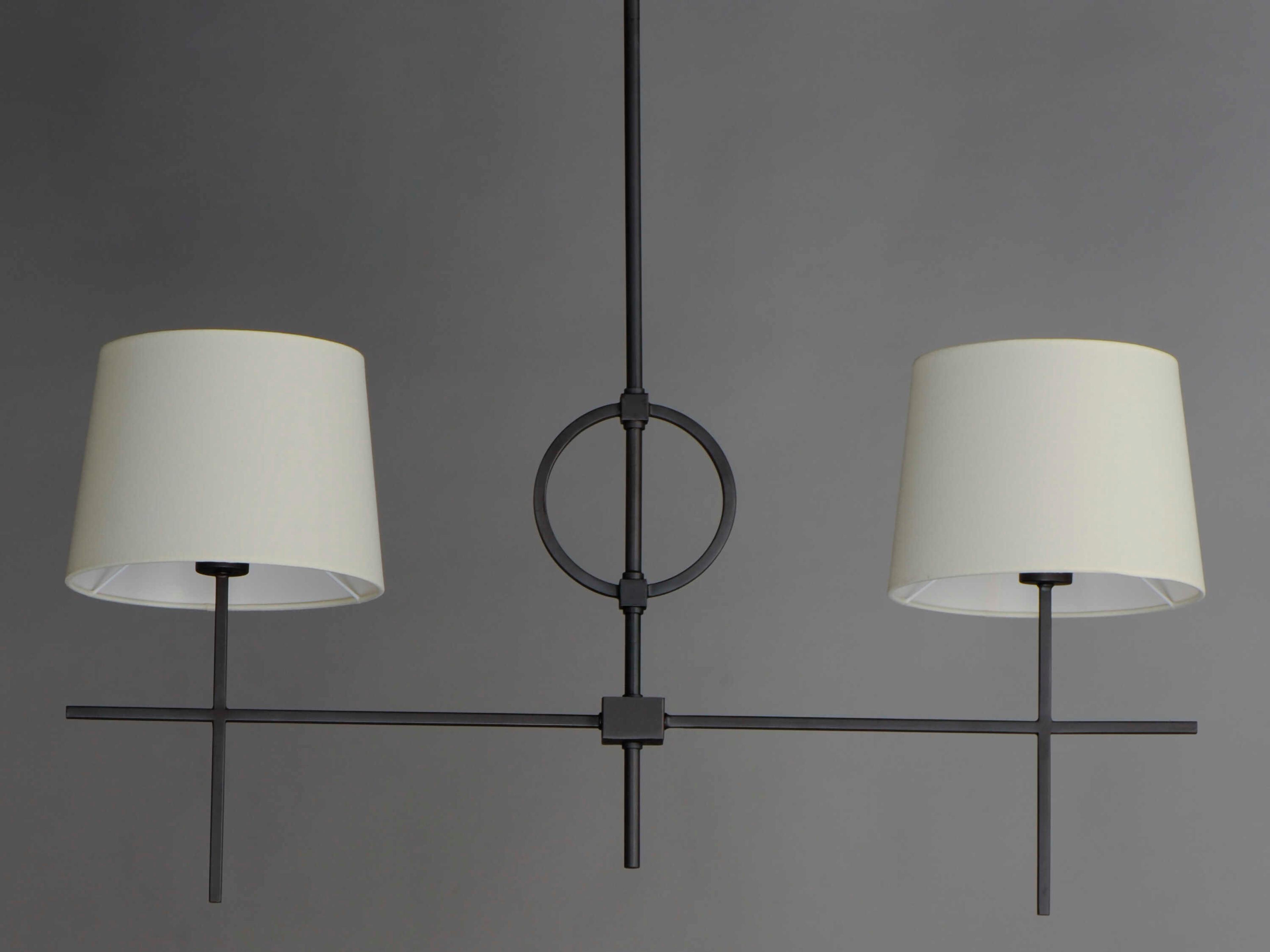 Maxim Lighting Paoli 2-Light Charcoal Bronze Drum Island Pendant