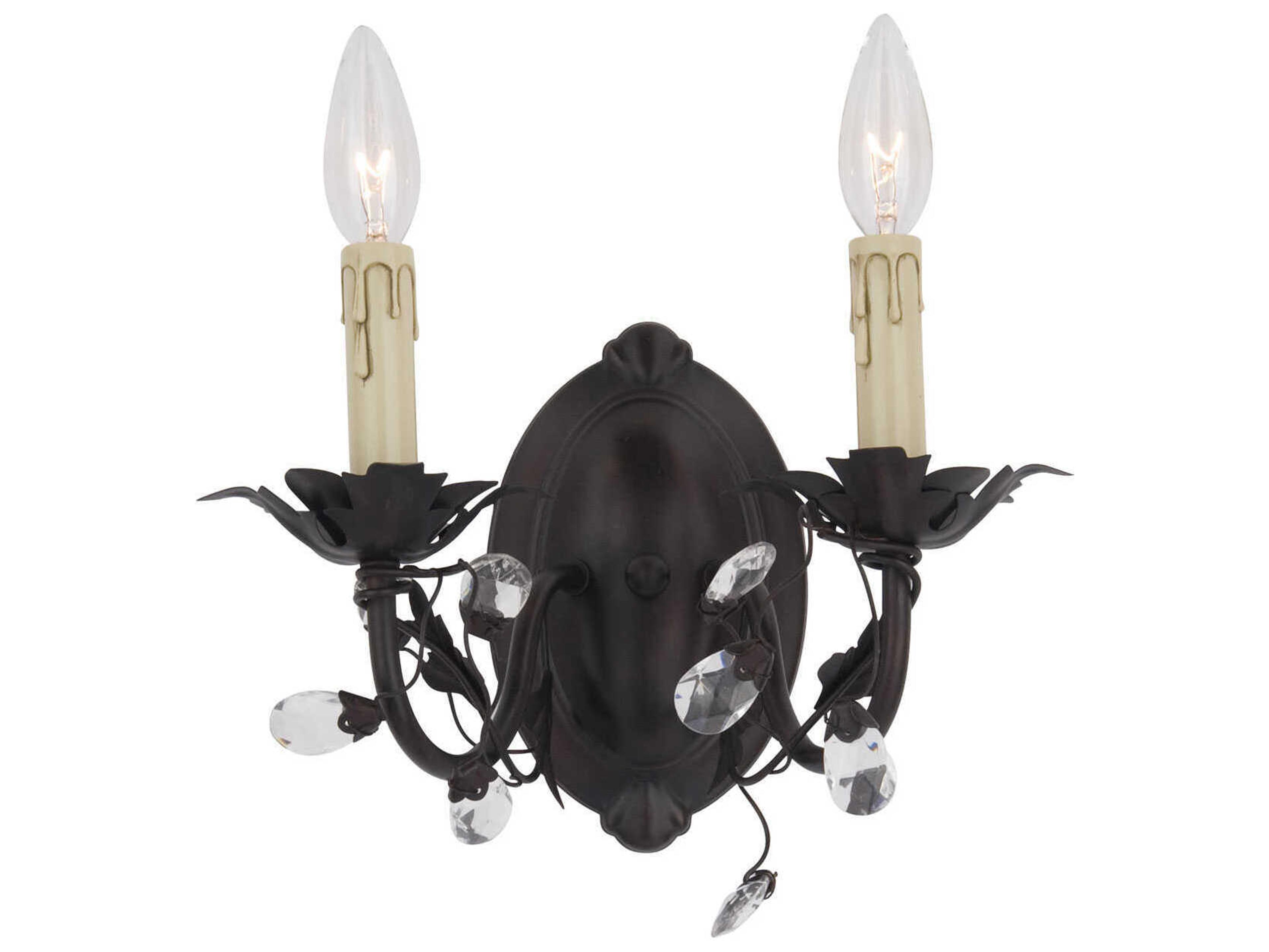 Elegante 2-Light Oil Rubbed Bronze Wall Sconce