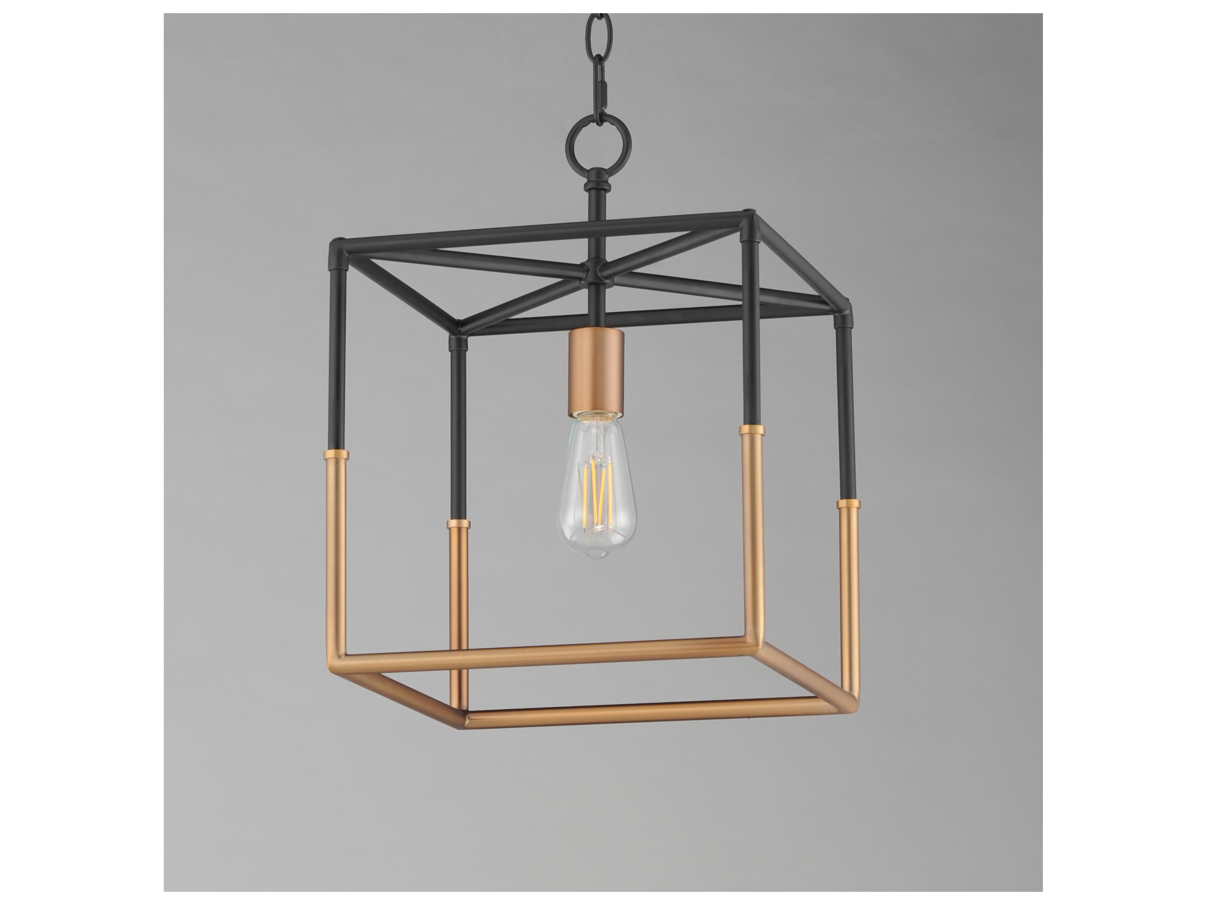Maxim Lighting Soho 1- Light Black weathered Brass Pendant