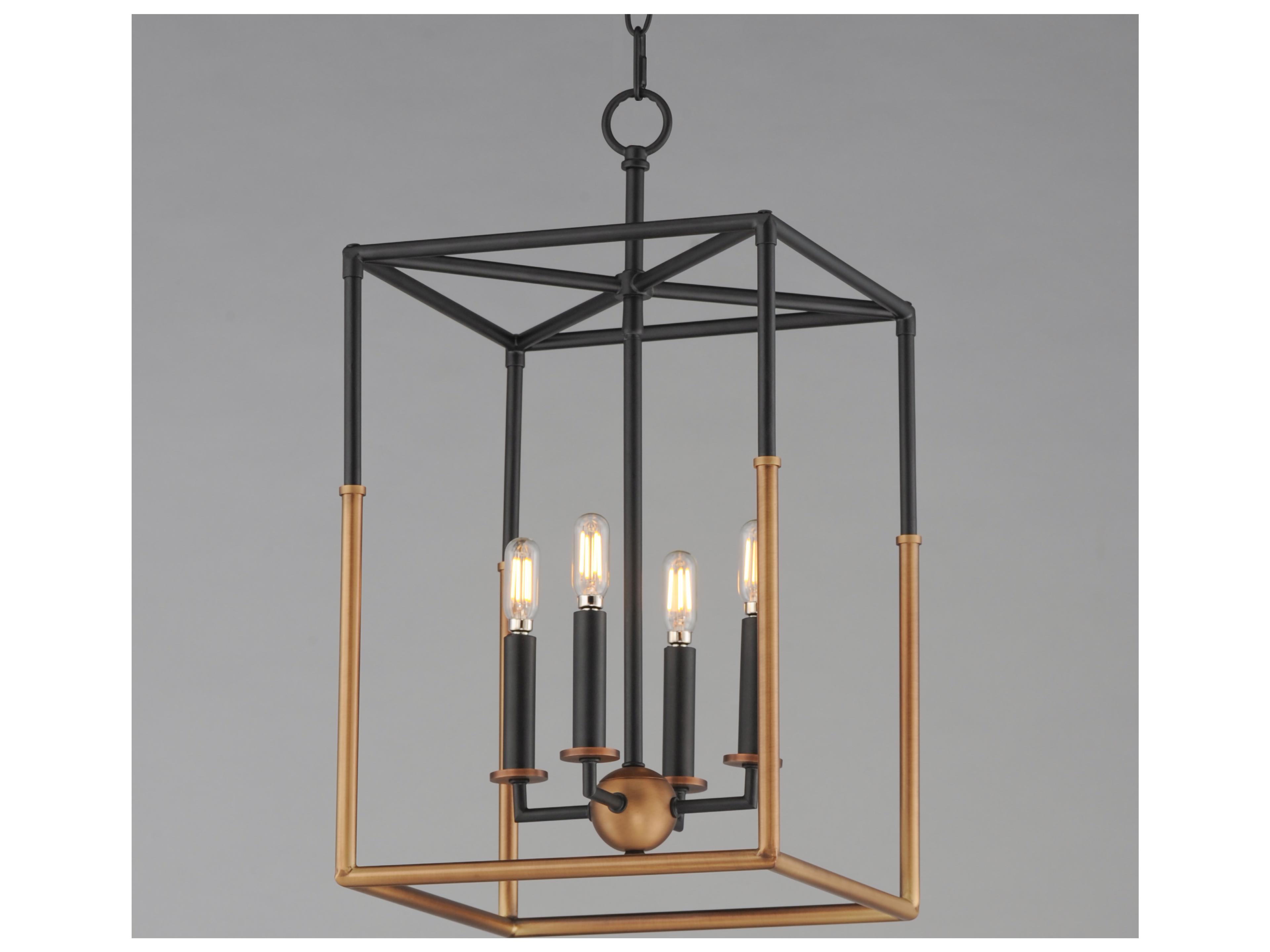 Maxim Lighting Soho 4- Light Black weathered Brass Pendant