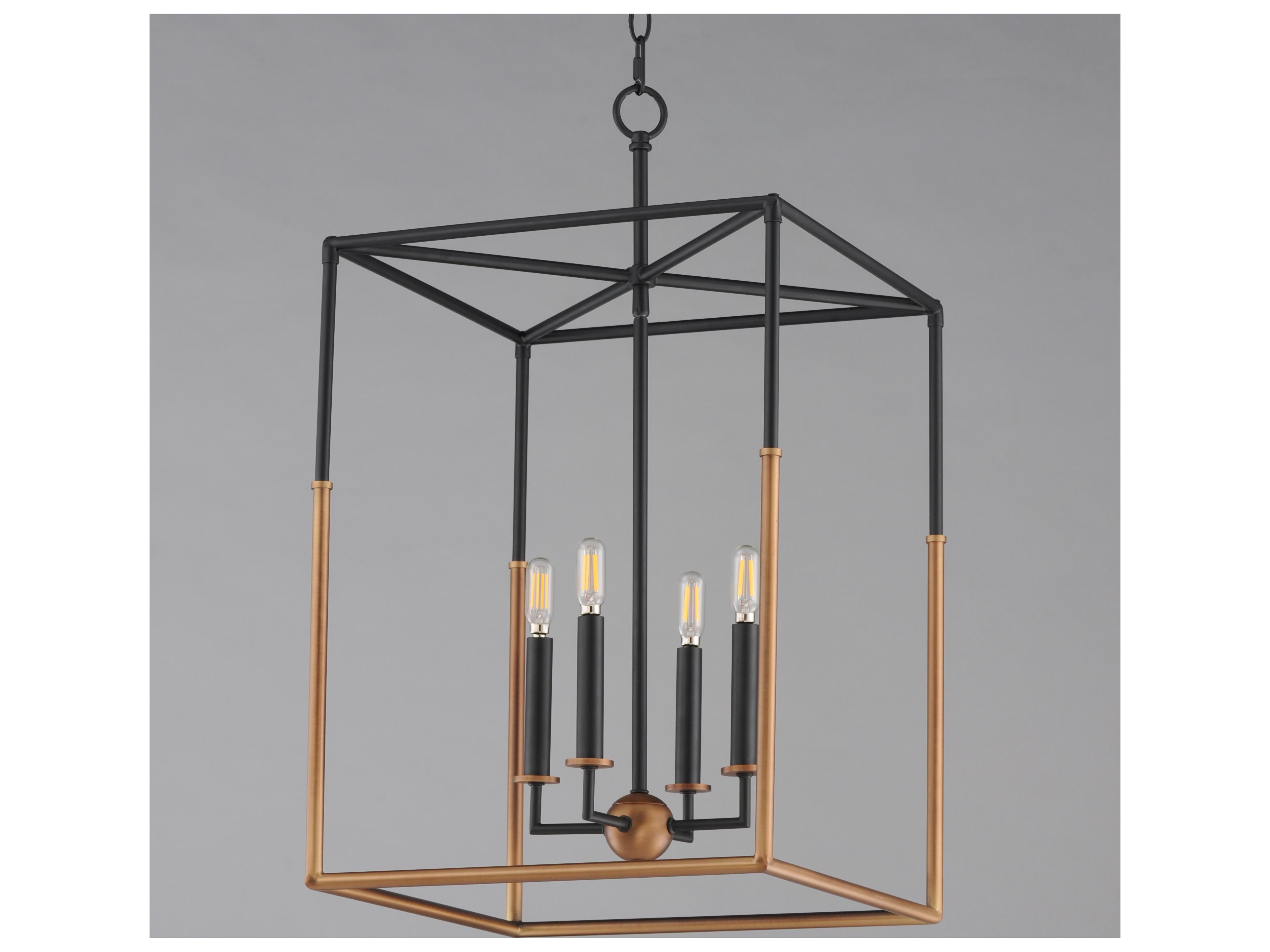 Maxim Lighting Soho 4- Light Black weathered Brass Pendant
