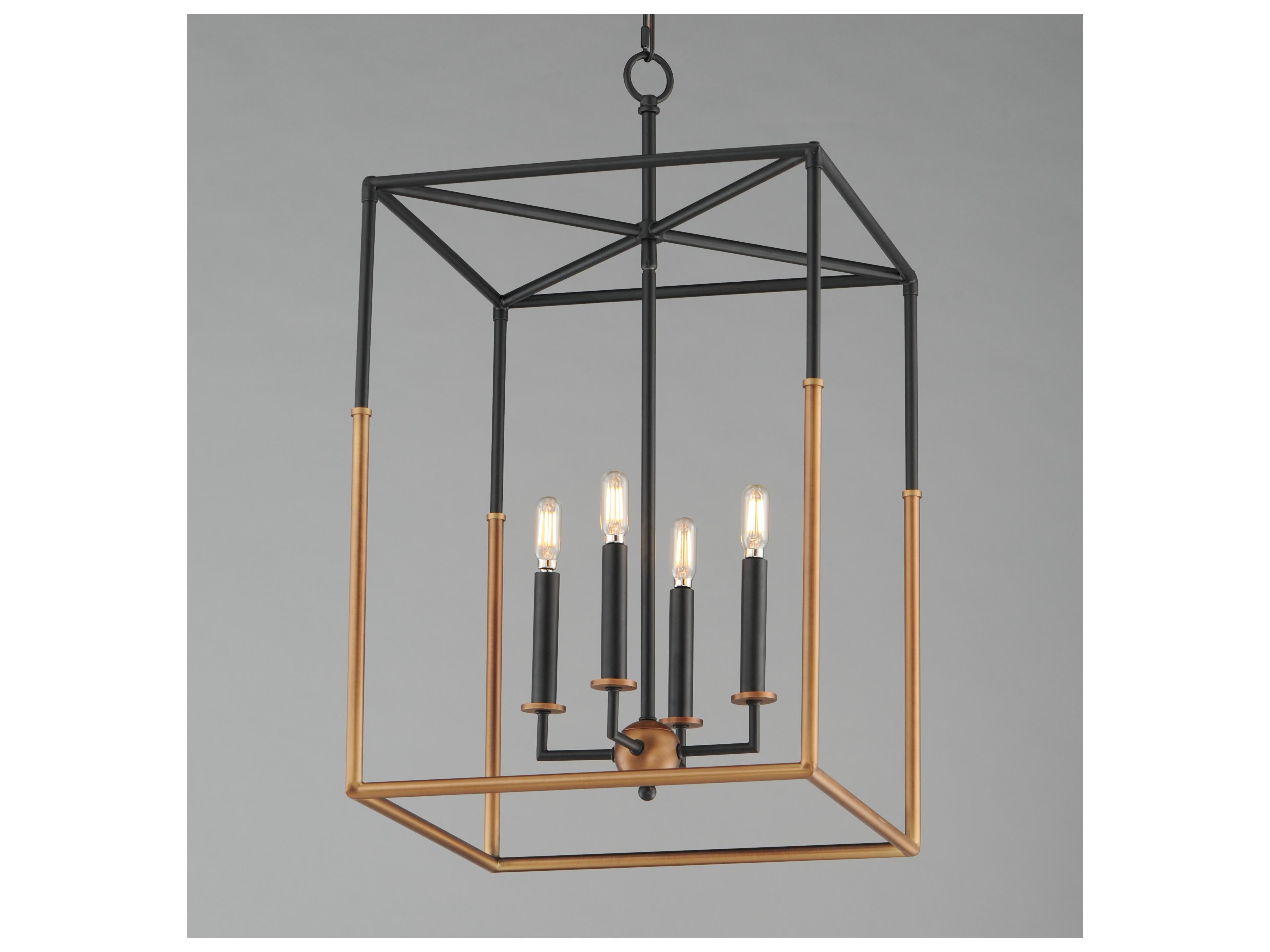 Maxim Lighting Soho 4- Light Black weathered Brass Pendant
