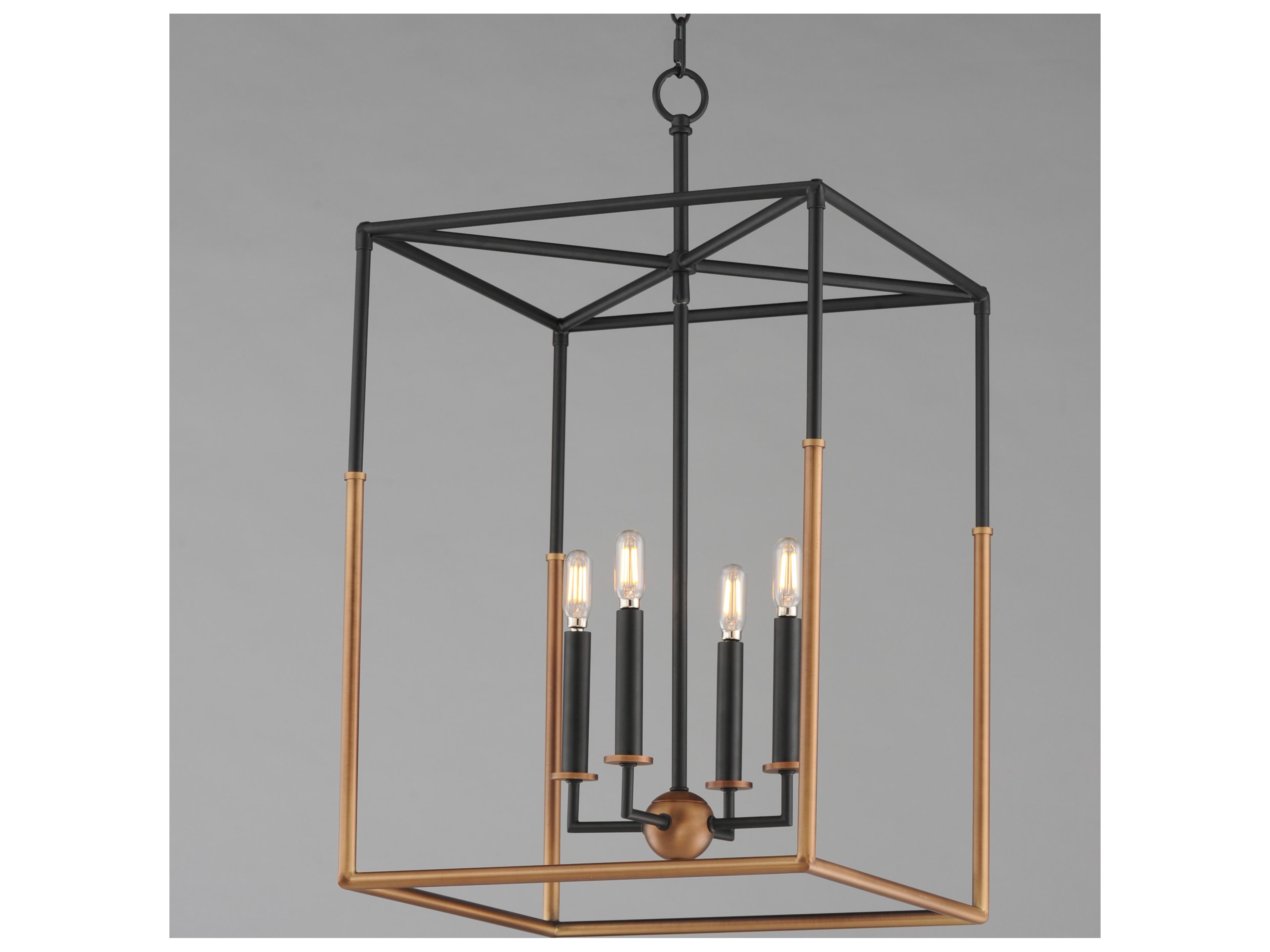 Maxim Lighting Soho 4- Light Black weathered Brass Pendant